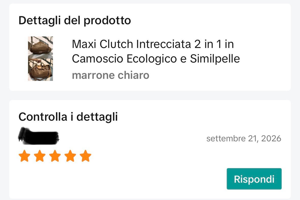 Foto di una recensione cliente