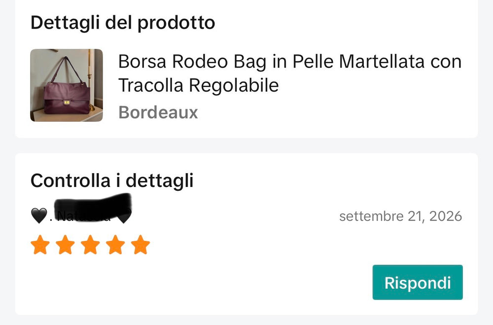 Foto di una recensione cliente