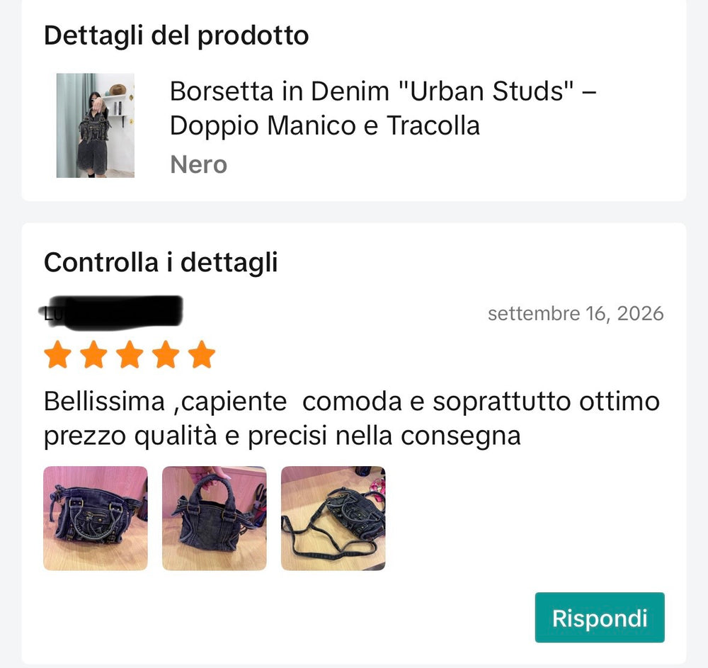 Foto di una recensione cliente