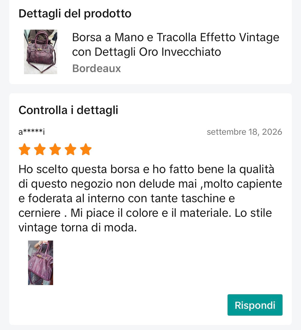 Foto di una recensione cliente