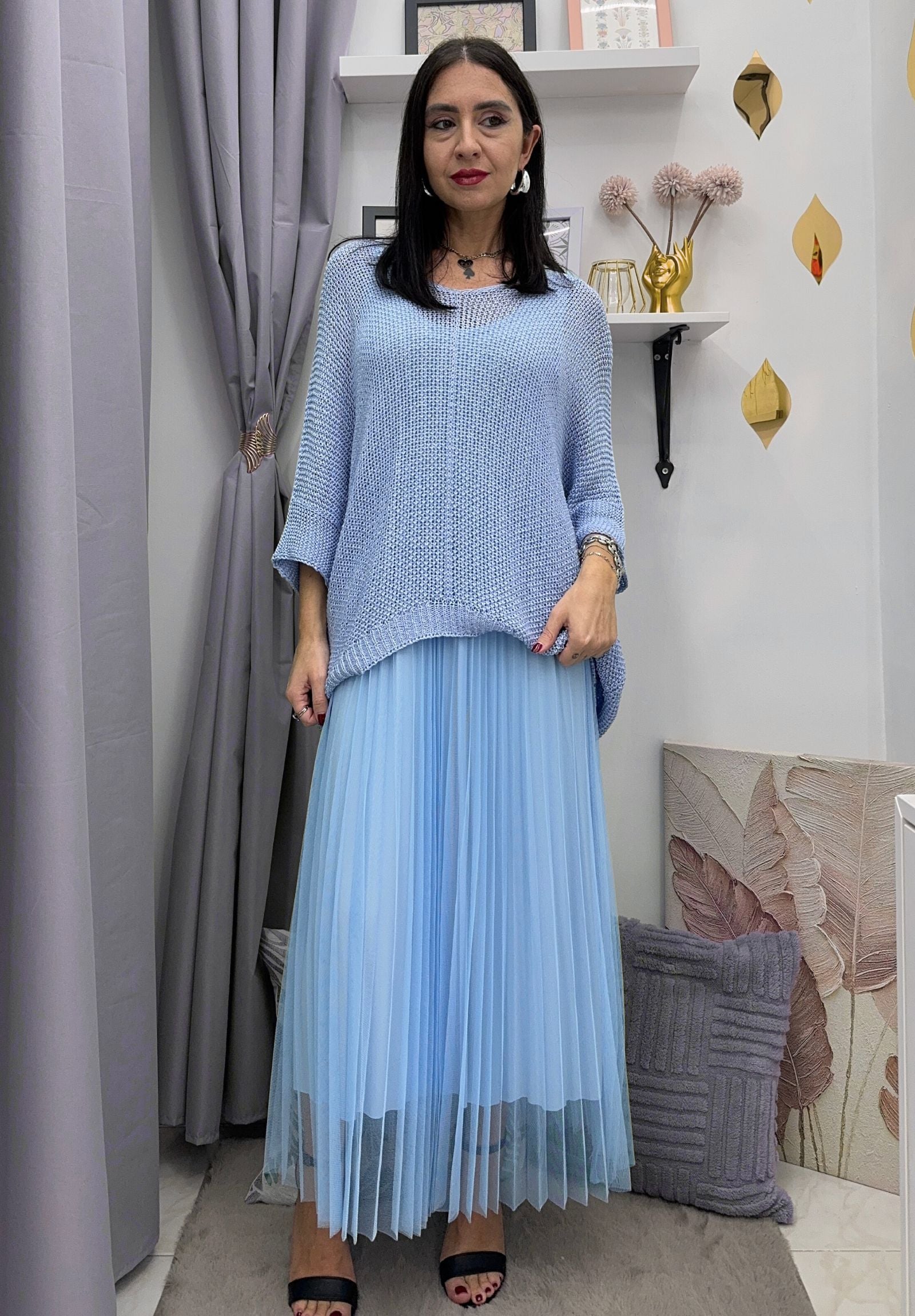 Coordinato abito e maglia