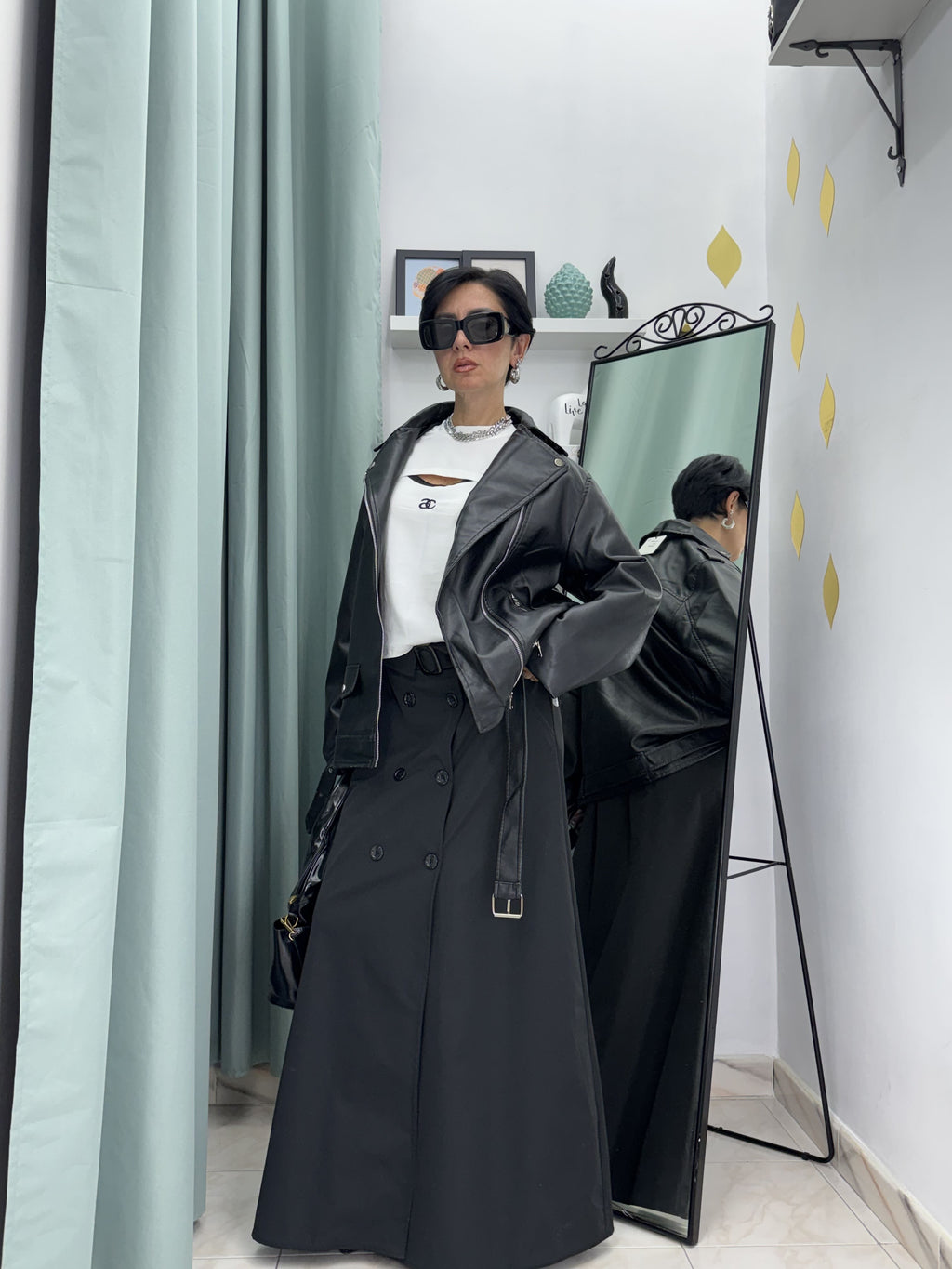Giubbino Chiodo Donna in Similpelle  – Comfy Fit, Top Quality (guida alle taglie in dettagli)