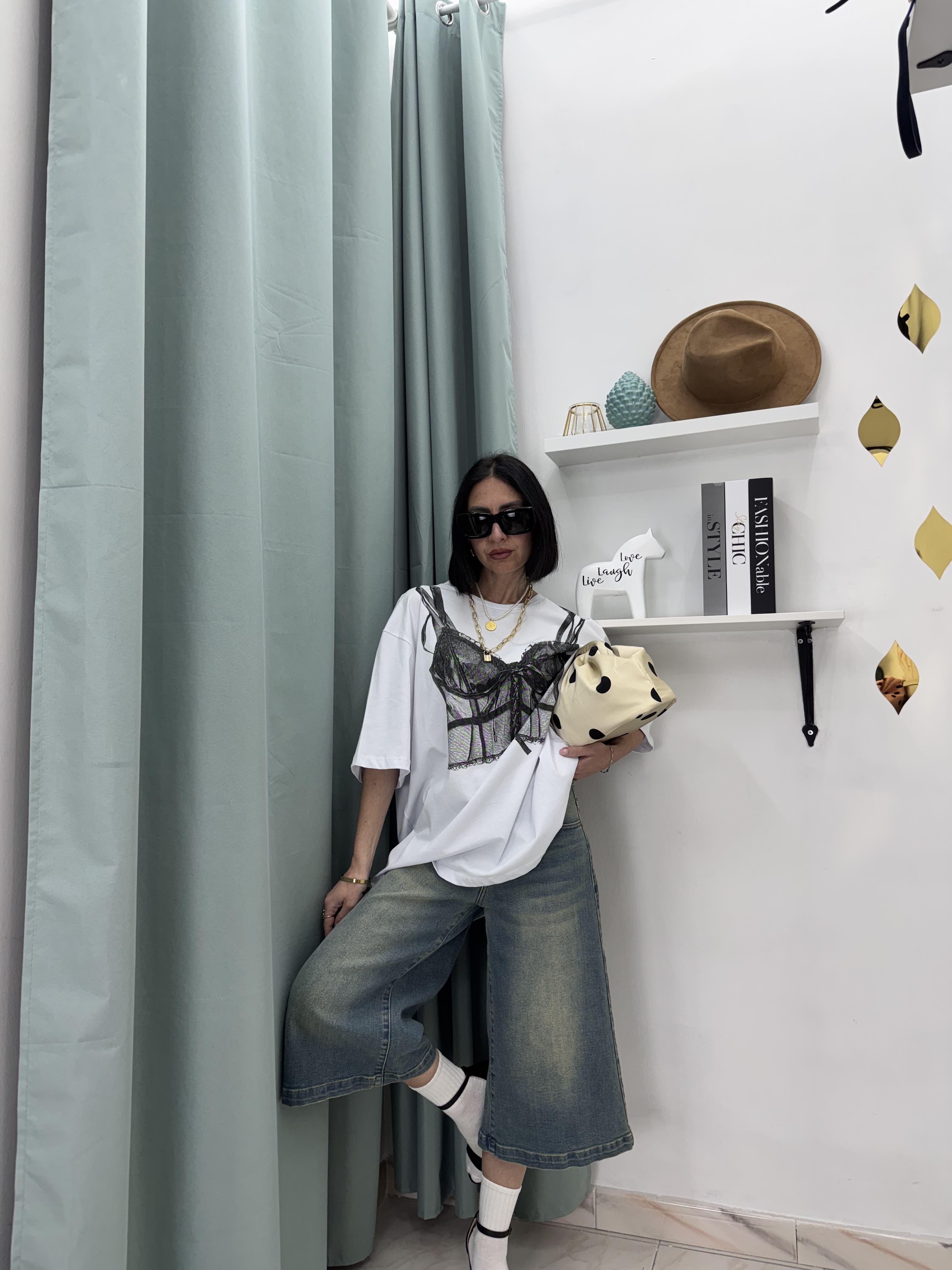 Jorts Donna in Denim Elasticizzato – Casual e Sportivo, Blu Slavato (guida alle taglie nei dettagli)