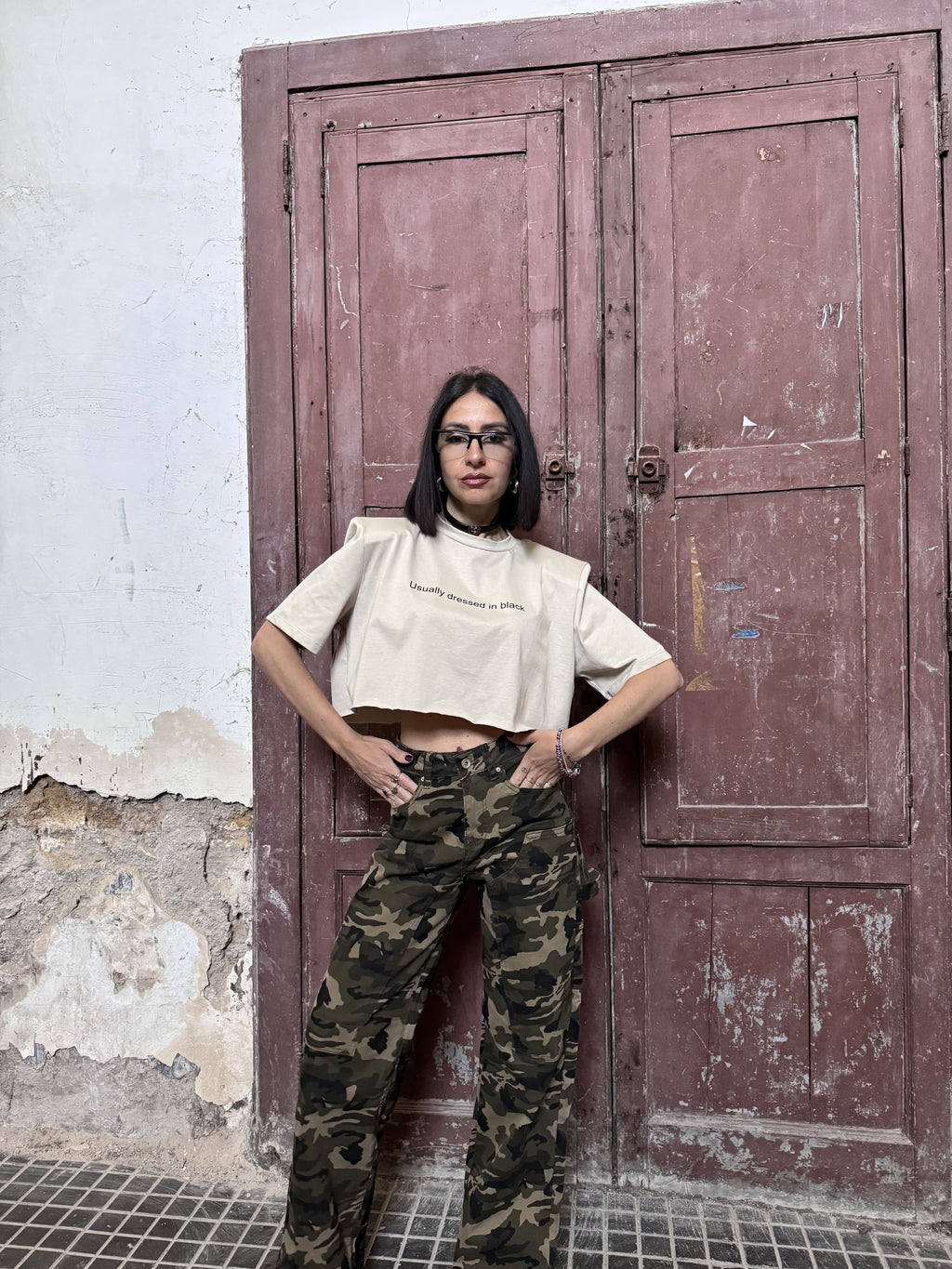 Crop Top Just West con Spalline Imbottite – 100% Cotone