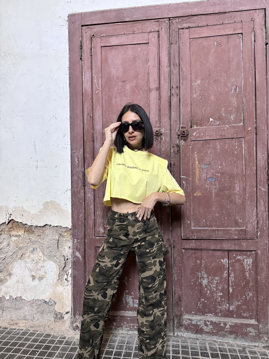 Crop Top Just West con Spalline Imbottite – 100% Cotone