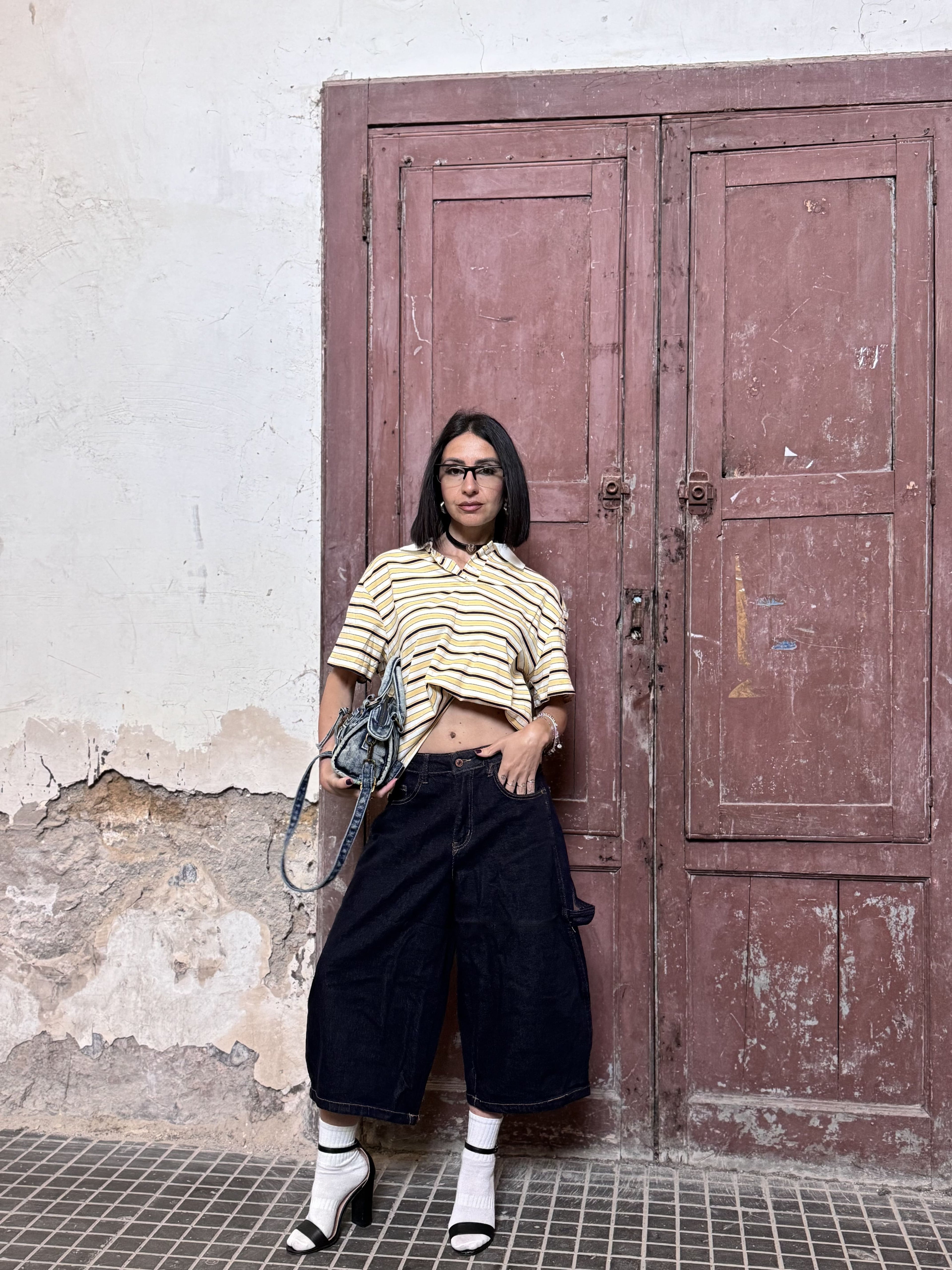 Jorts Carpenter Oversize – Denim Blu Scuro Elasticizzato (guida alle taglie nei dettagli)