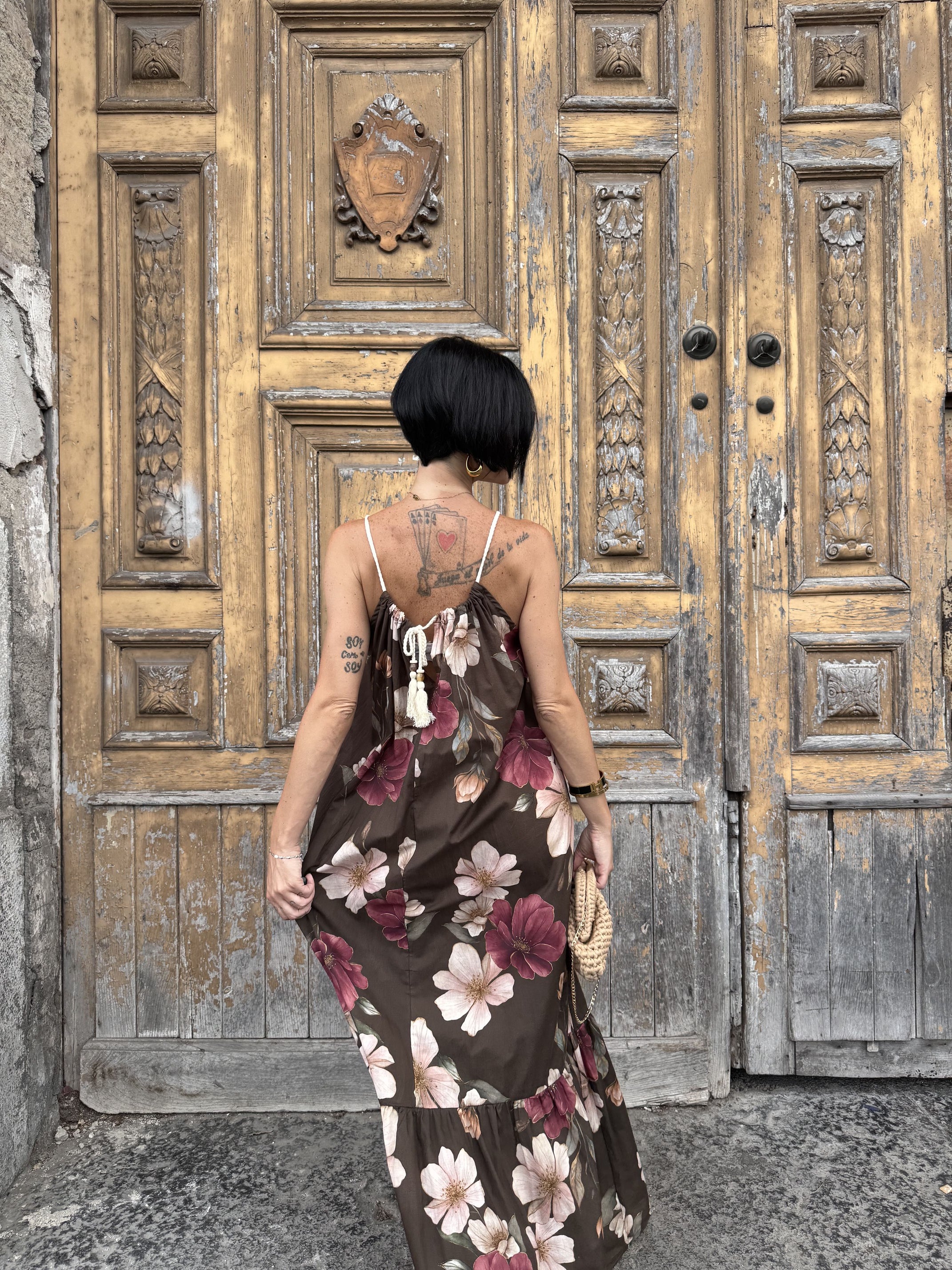 Abito Lungo Gipsy in 100% Cotone – Regolabile e Comfy