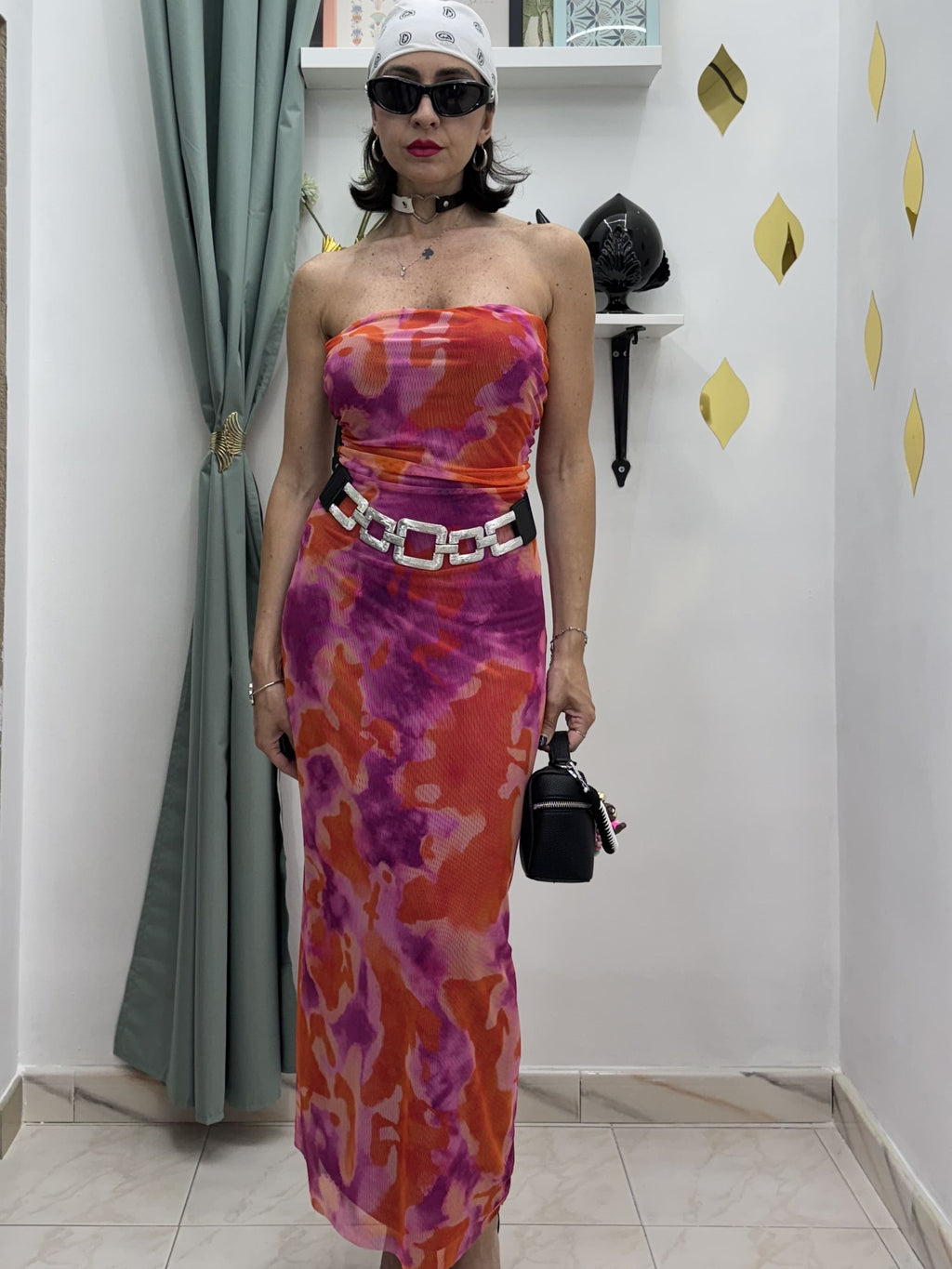 Eleganza che si adatta a te — Vestito a tubino multicolore