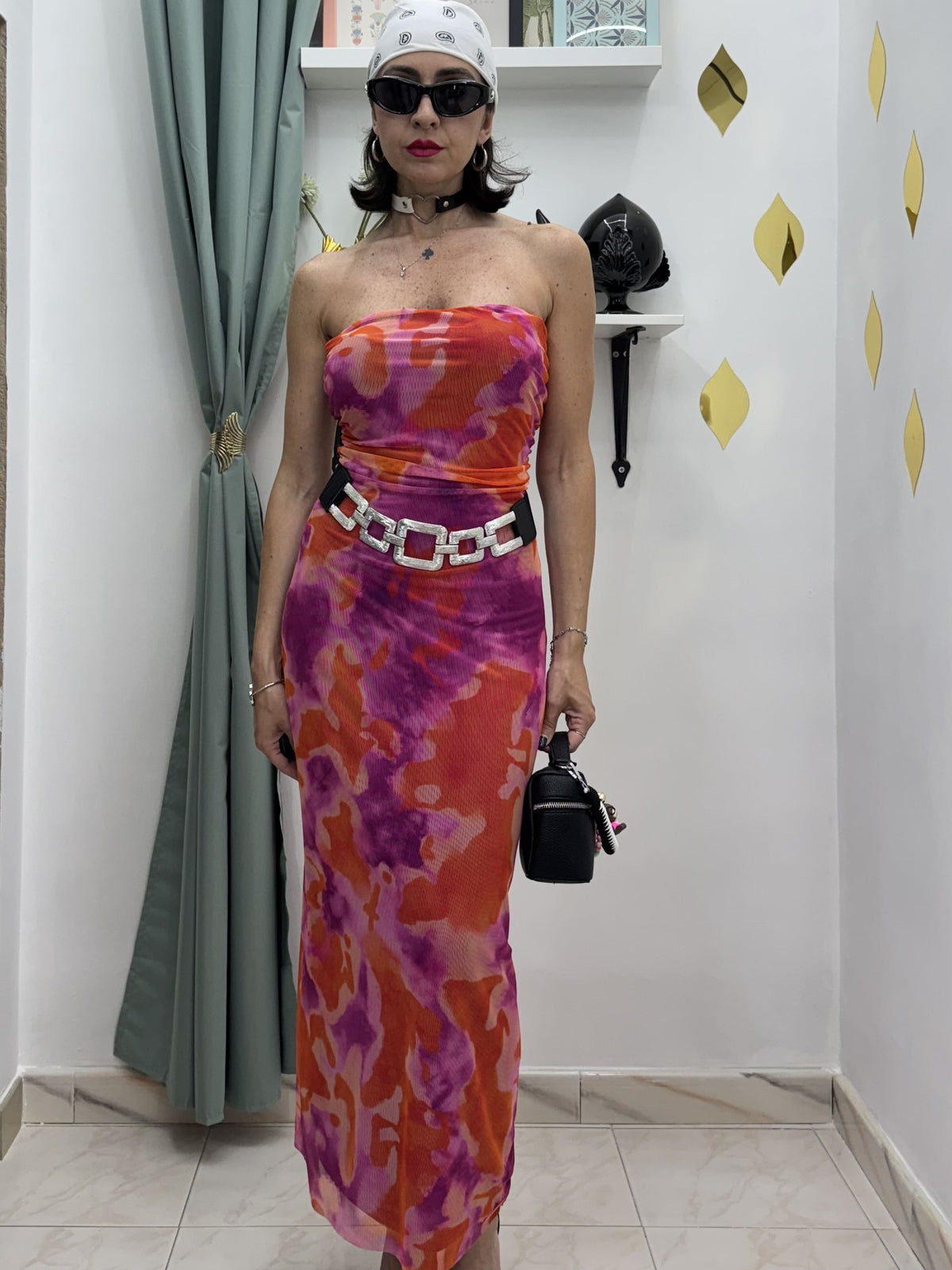 Eleganza che si adatta a te — Vestito a tubino multicolore