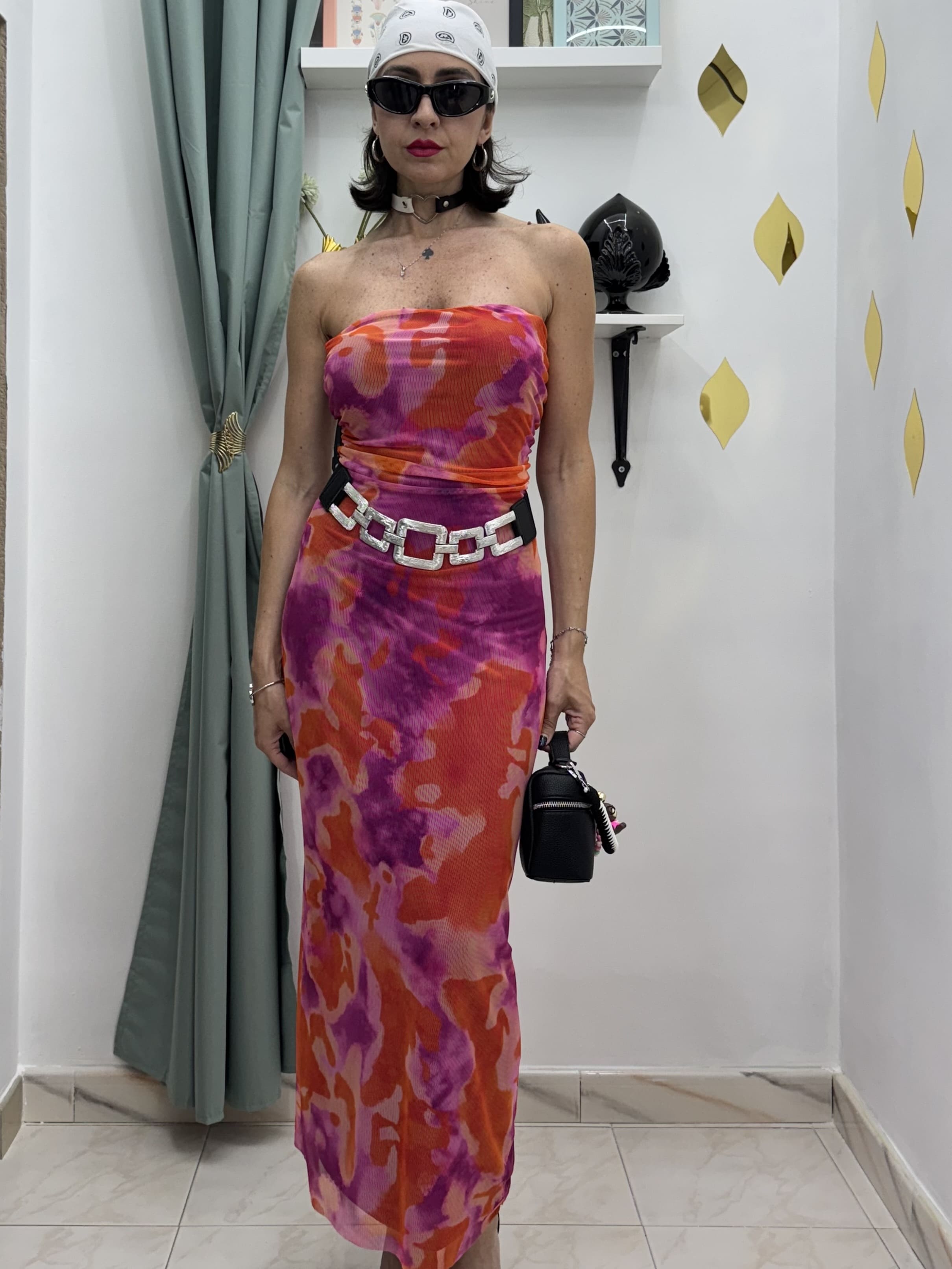 Eleganza che si adatta a te — Vestito a tubino multicolore