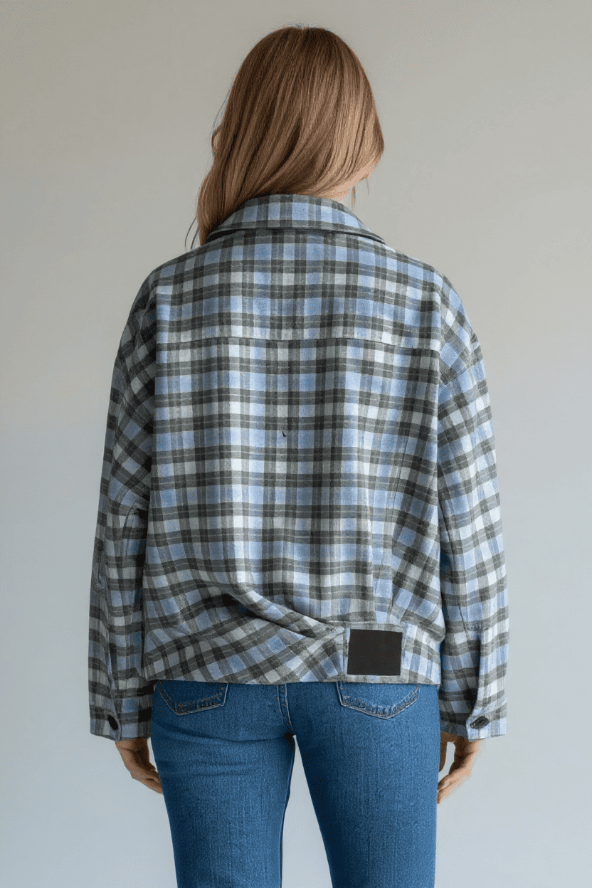 Bomber Light "Spring Plaid" – 100% Cotone Fantasia a Quadri