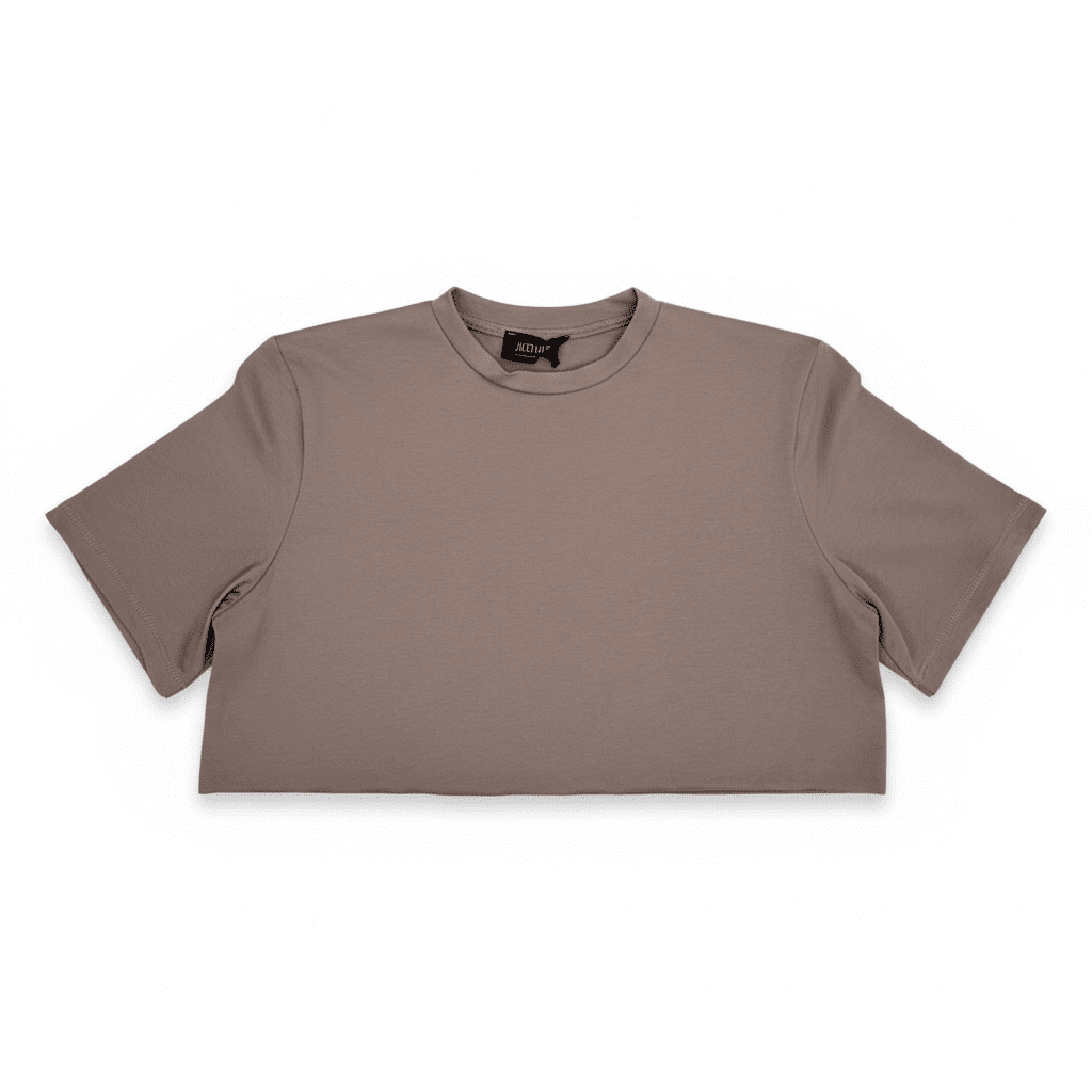 Crop Top Just West – T-shirt Corta in 100% Cotone Premium