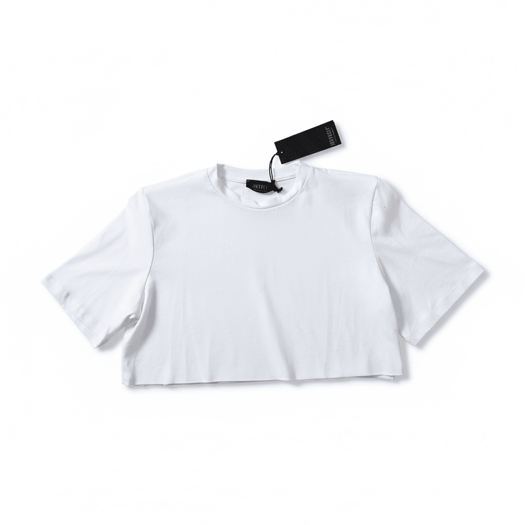 Crop Top Just West – T-shirt Corta in 100% Cotone Premium