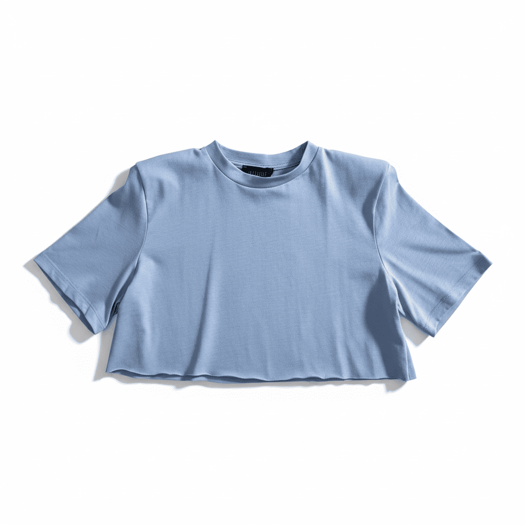 Crop Top Just West – T-shirt Corta in 100% Cotone Premium