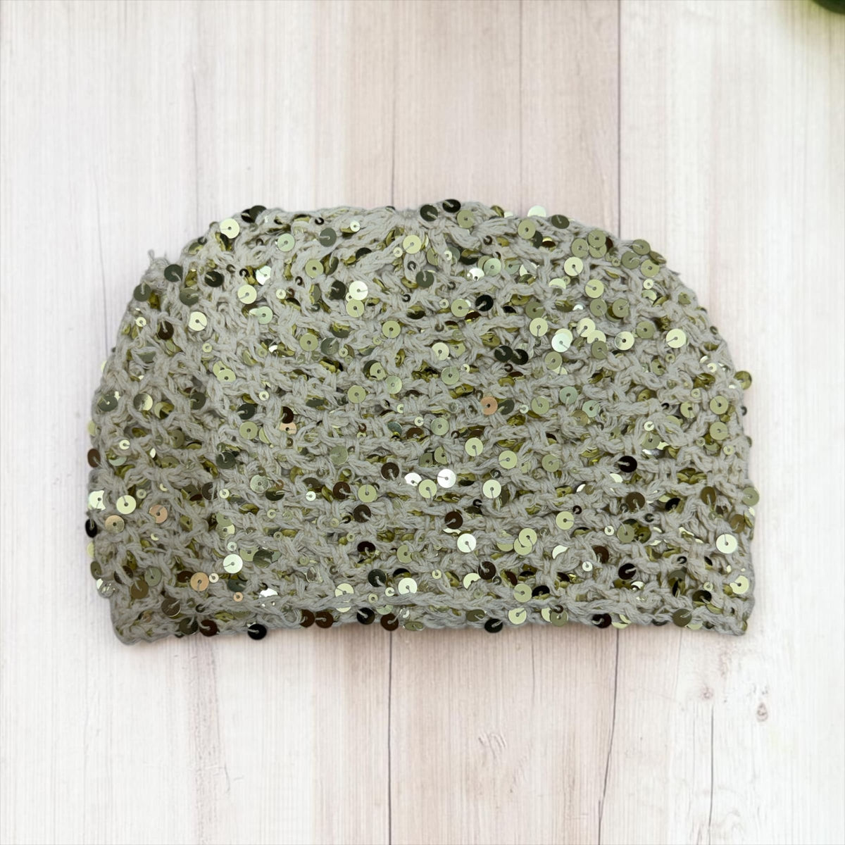 Cuffia a Uncinetto da Donna con Ricamo  | Berretto Crochet Fatto a Mano