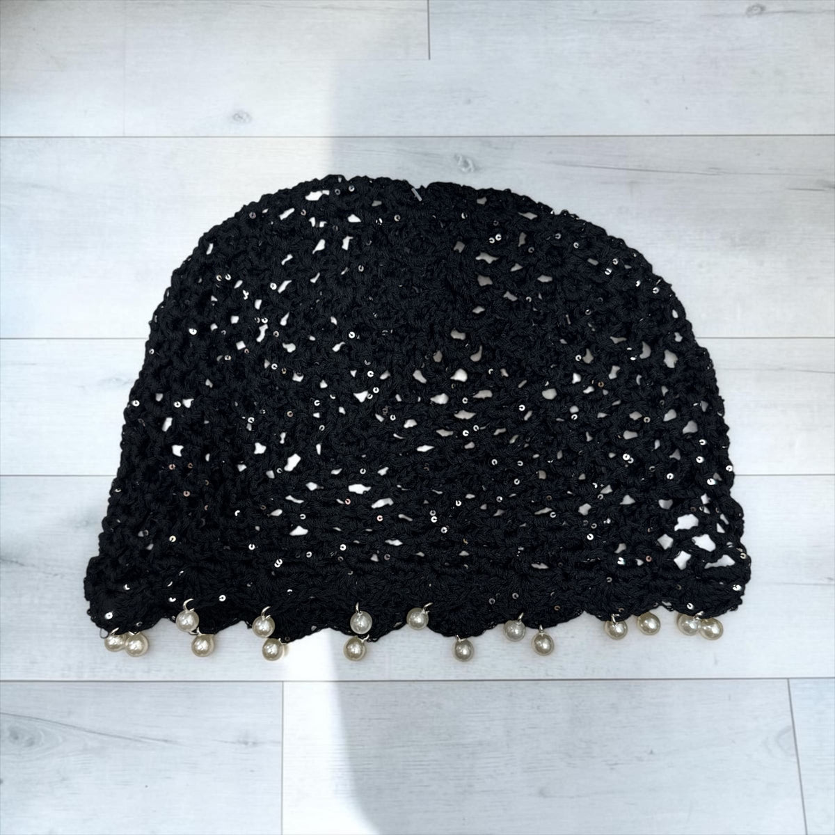 Cuffia a Uncinetto da Donna con Ricamo  | Berretto Crochet Fatto a Mano