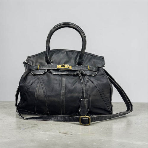 (PREORDER su whatsapp )Borsa a Mano e Tracolla Effetto Vintage con Dettagli Oro Invecchiato