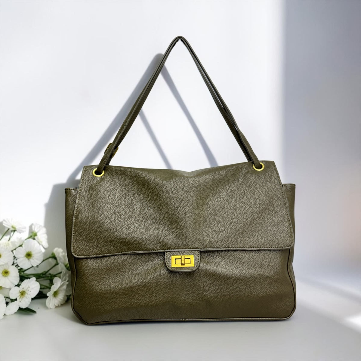 Borsa Rodeo Bag in simil Pelle Martellata con Tracolla Regolabile