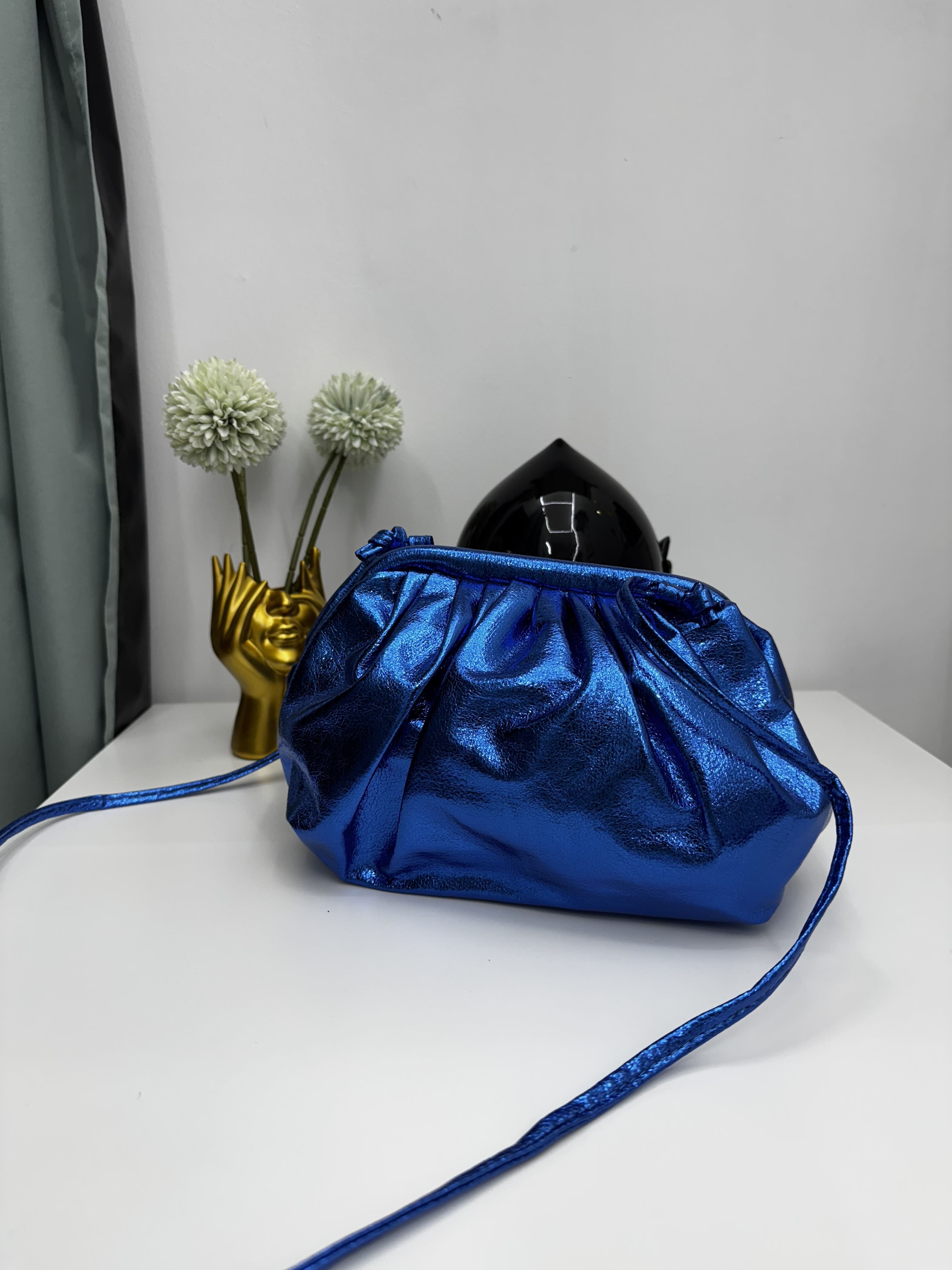 Borsa pouch effetto laminato