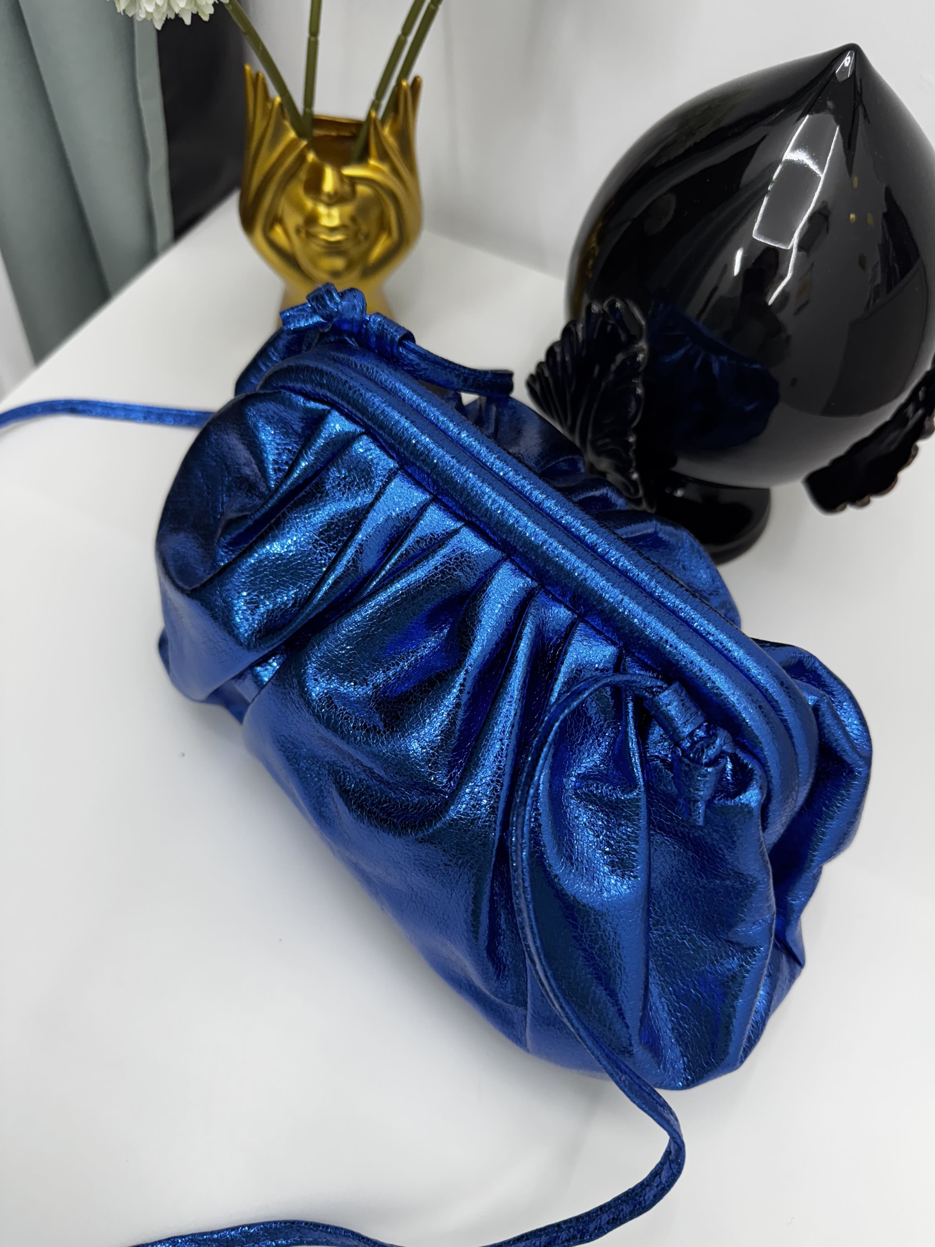 Borsa pouch effetto laminato