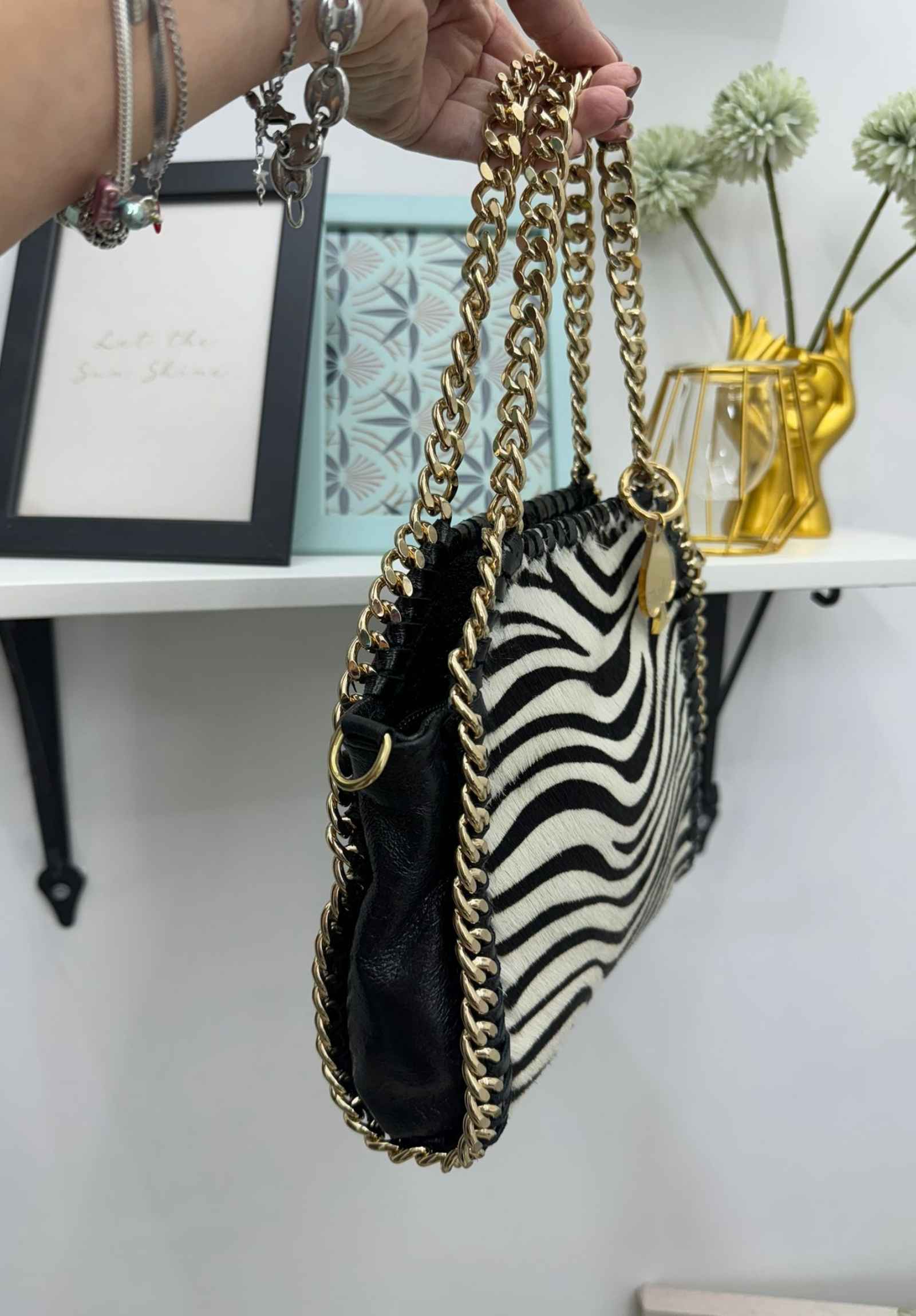 Borsa tote in cavallino