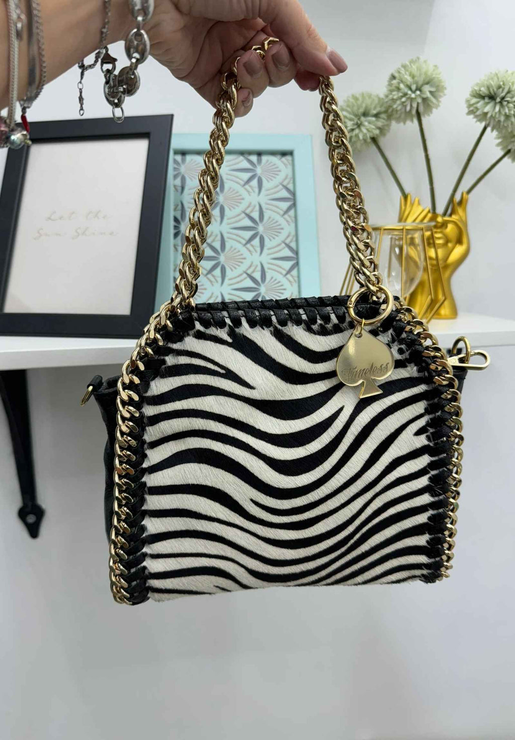 Borsa tote in cavallino