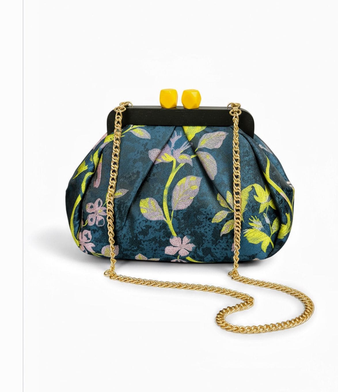 Borsa da Donna in Jacquard con Clutch in Legno – Eleganza e Carattere in Ogni Dettaglio