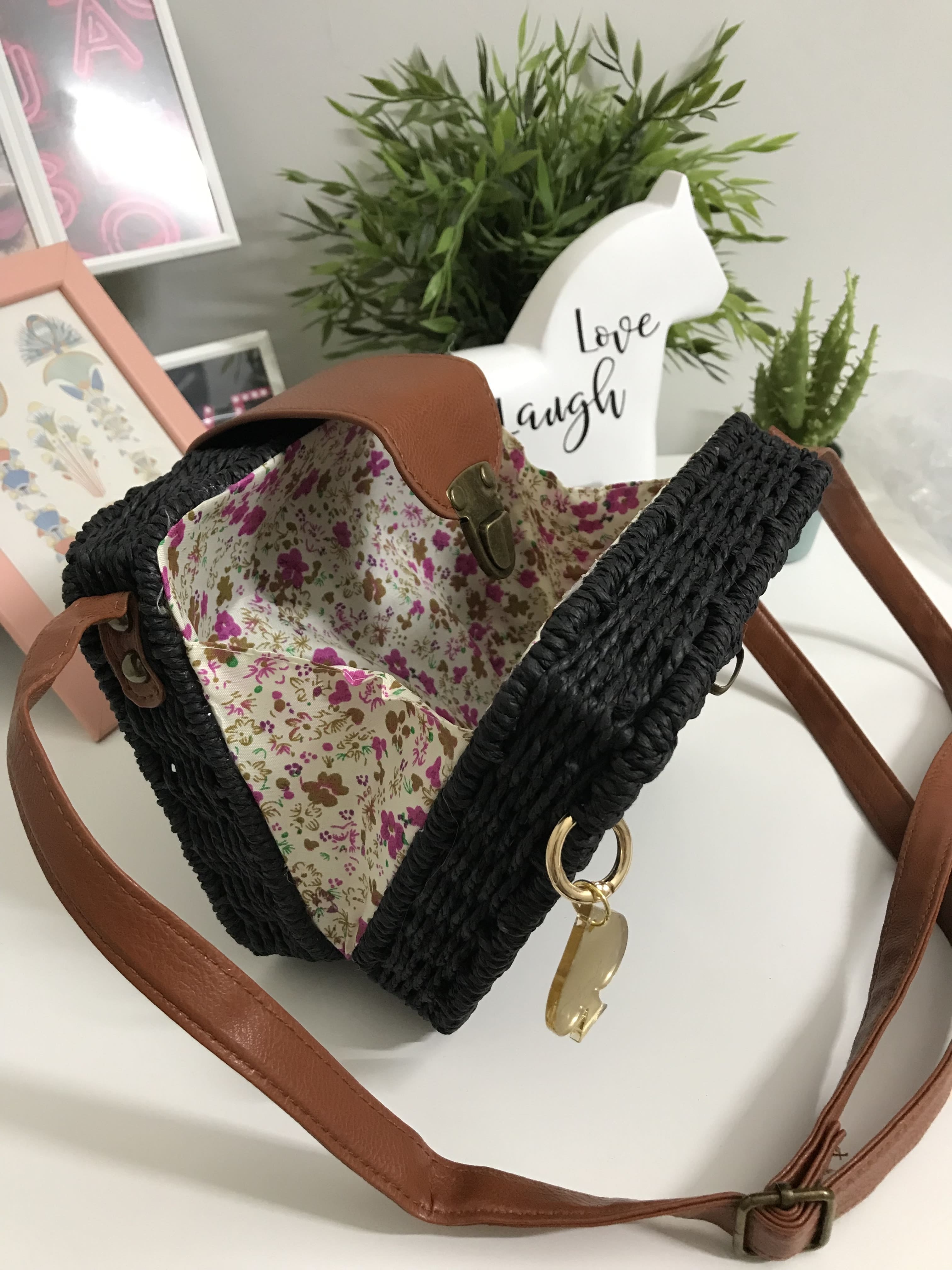 Borsa in rafia boho chic