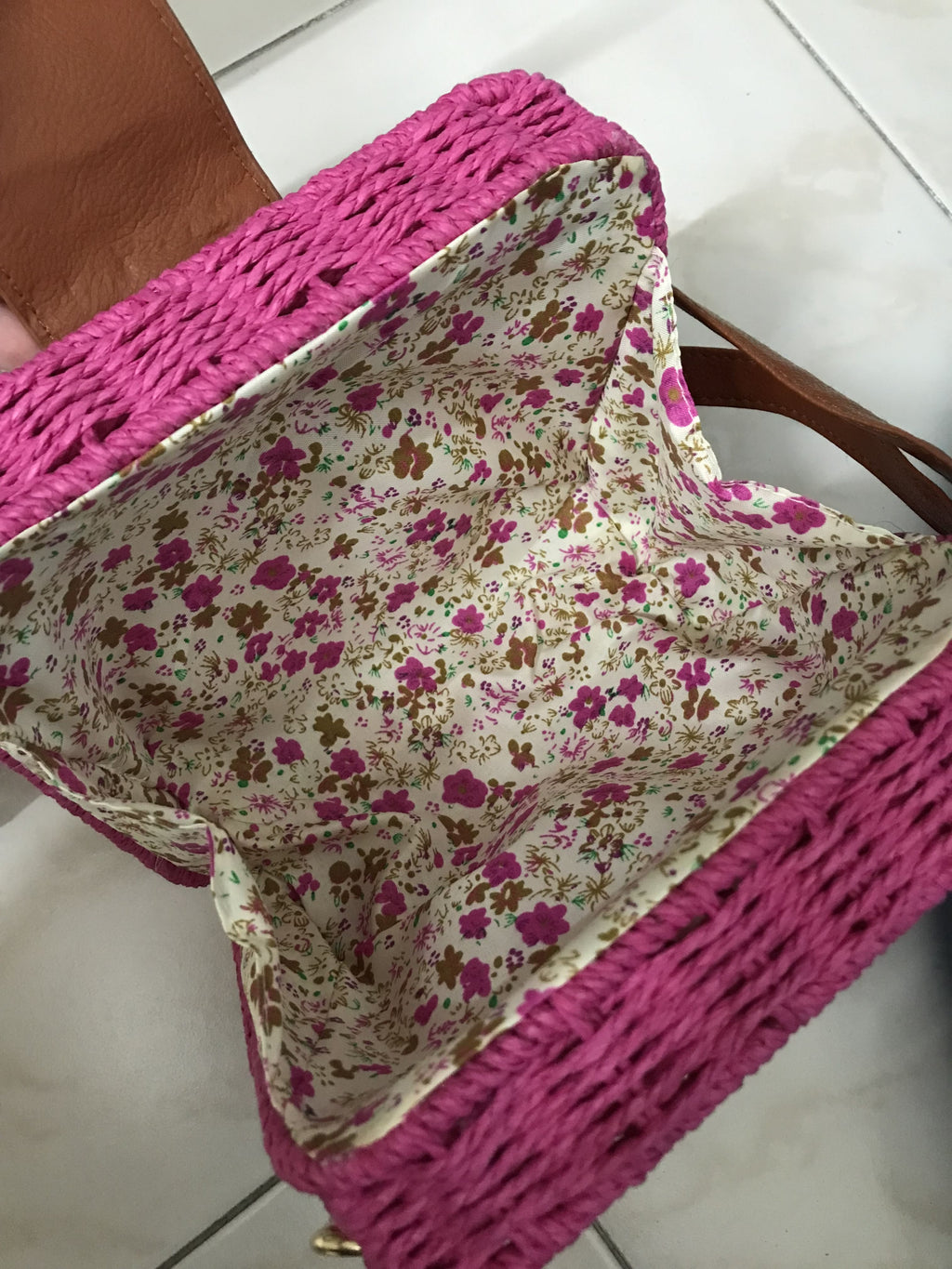 Borsa in rafia boho chic