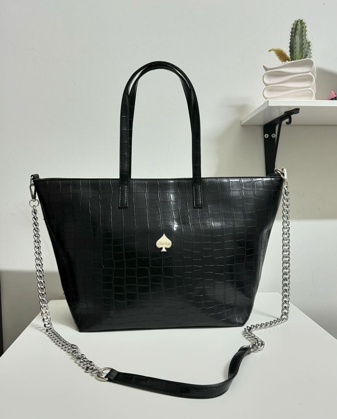 Borsa tote motivo cocco