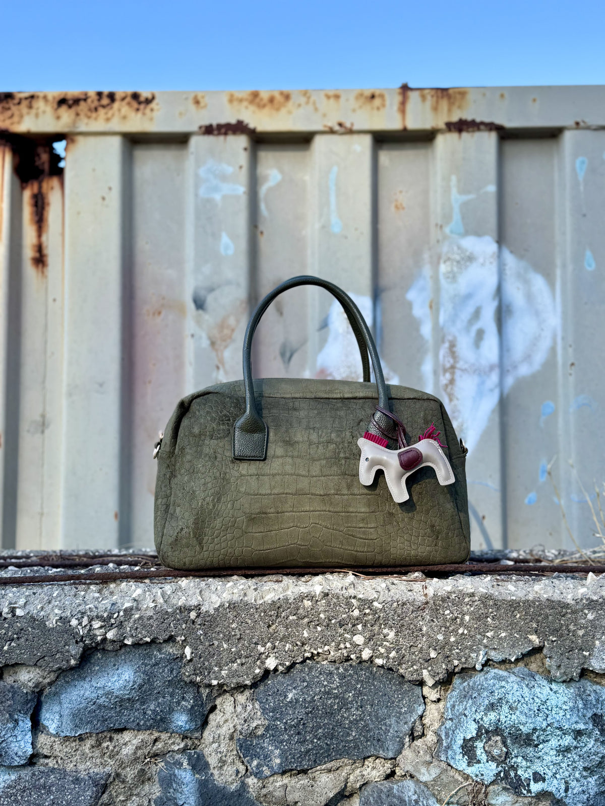 Borsa Rettangolare Verde – Trendy e Raffinata