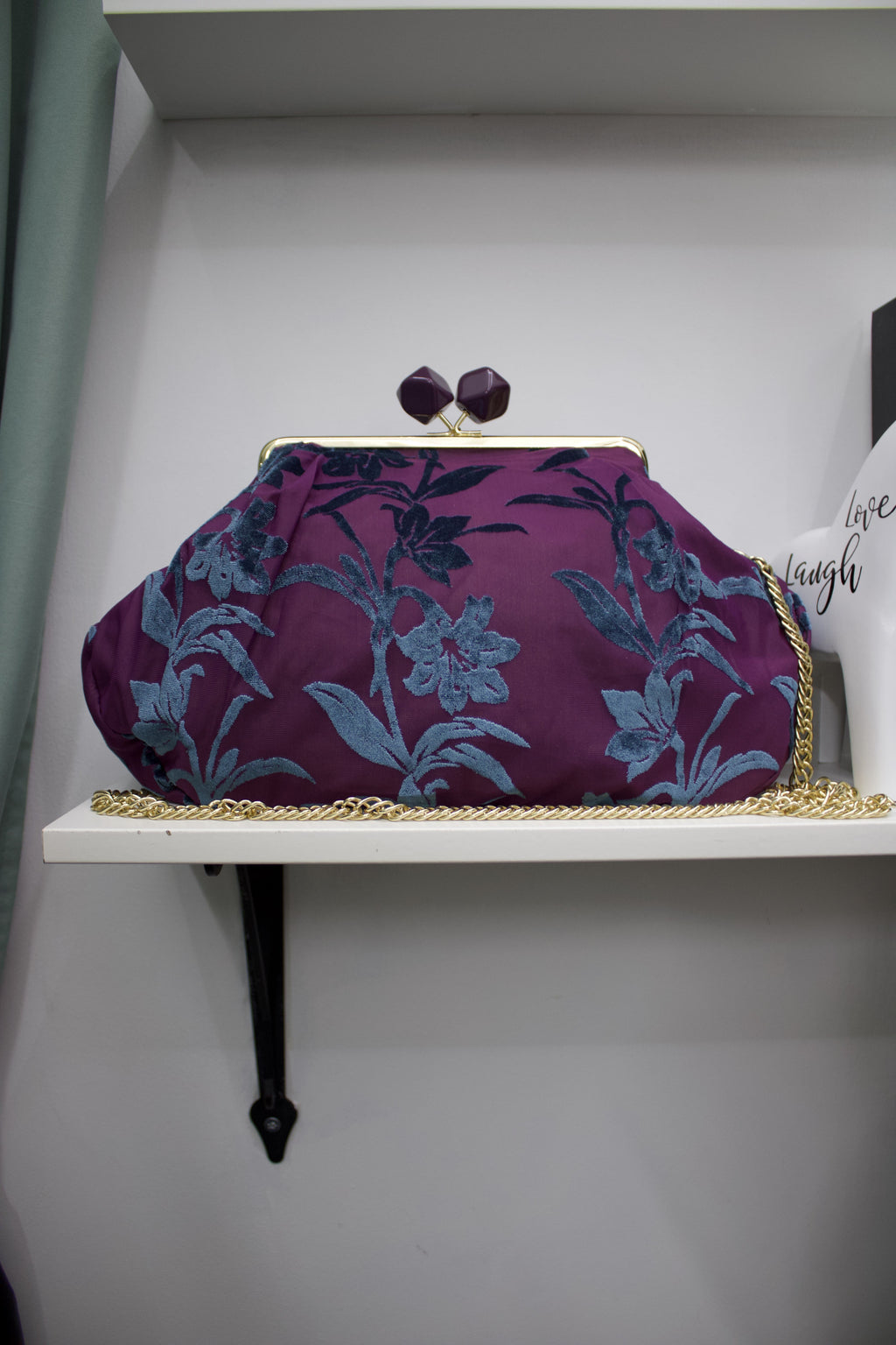Clutch Maxi in Stoffa con Dettagli in Ciniglia – Fantasie Floreali, Maculate e Tropicali