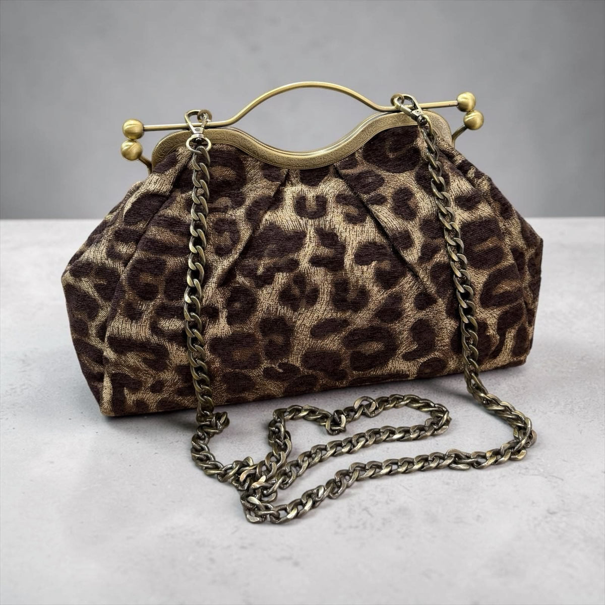 Borsa Clutch "Belle Époque Bag" in Tessuto Jacquard con Tracolla