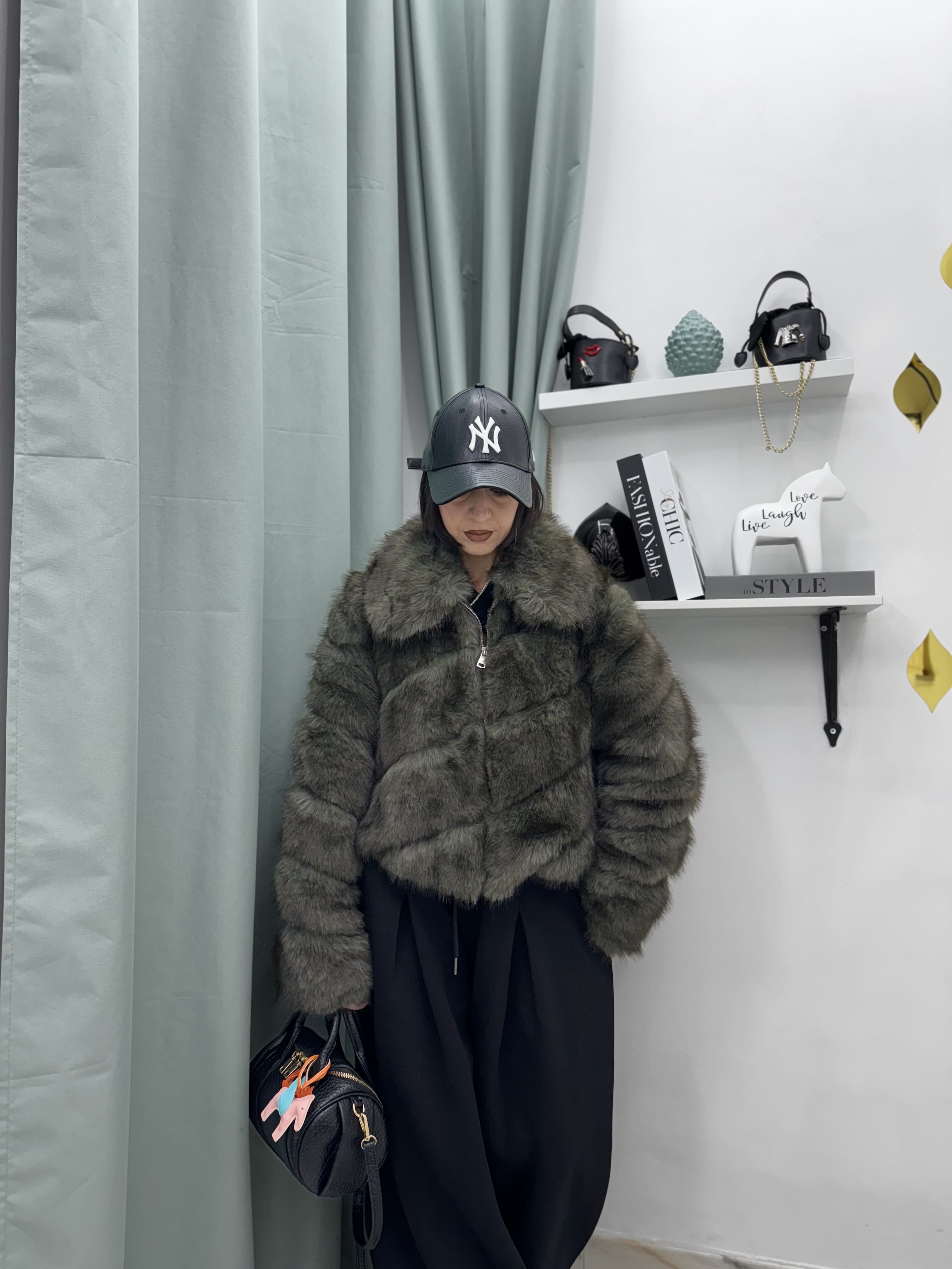 Ecofur Donna Top Quality con Sfumature – Giacca Pelliccia Ecologica Morbida e Calda tg unica fino a ML