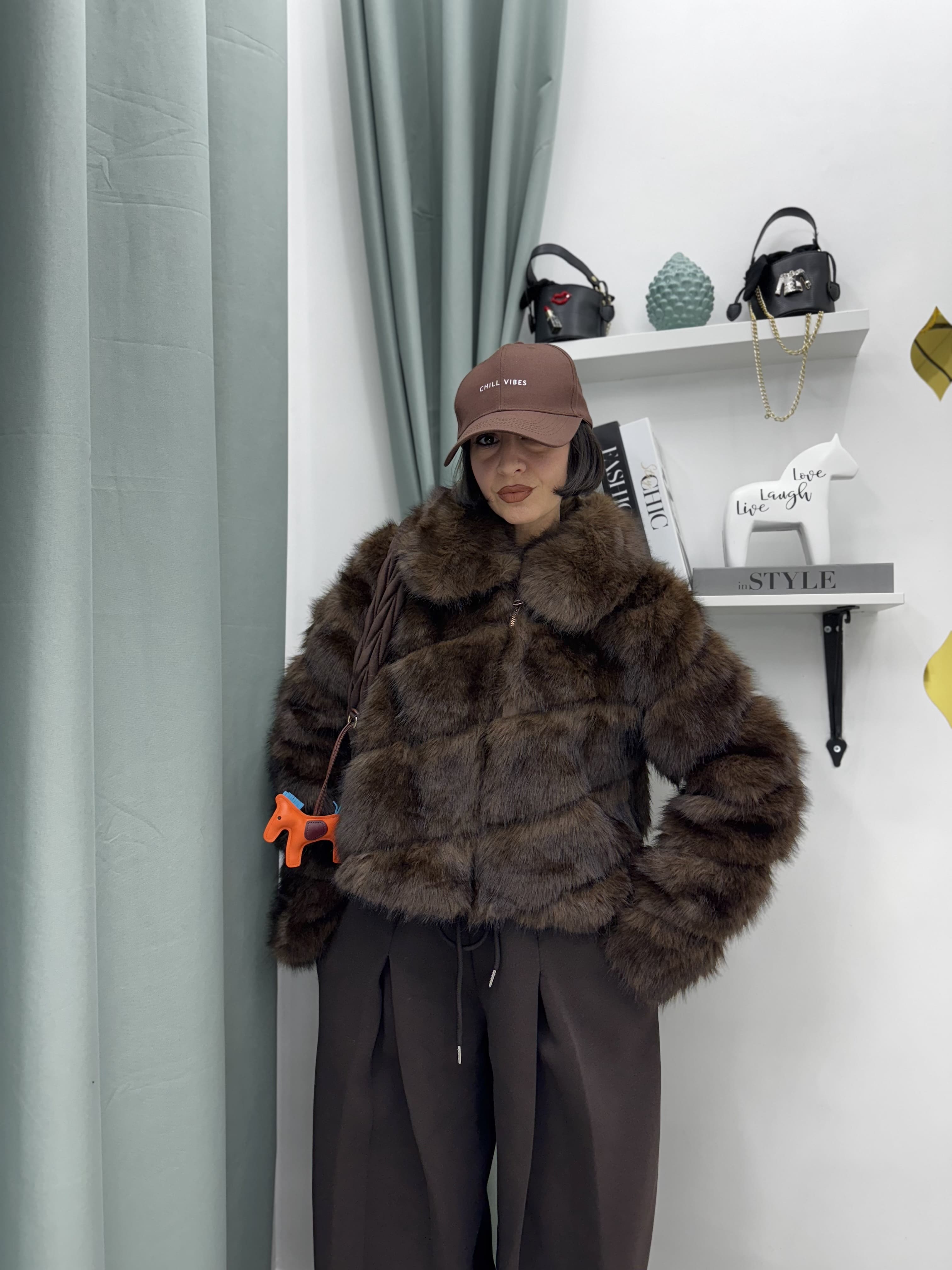 Ecofur Donna Top Quality con Sfumature – Giacca Pelliccia Ecologica Morbida e Calda tg unica fino a ML