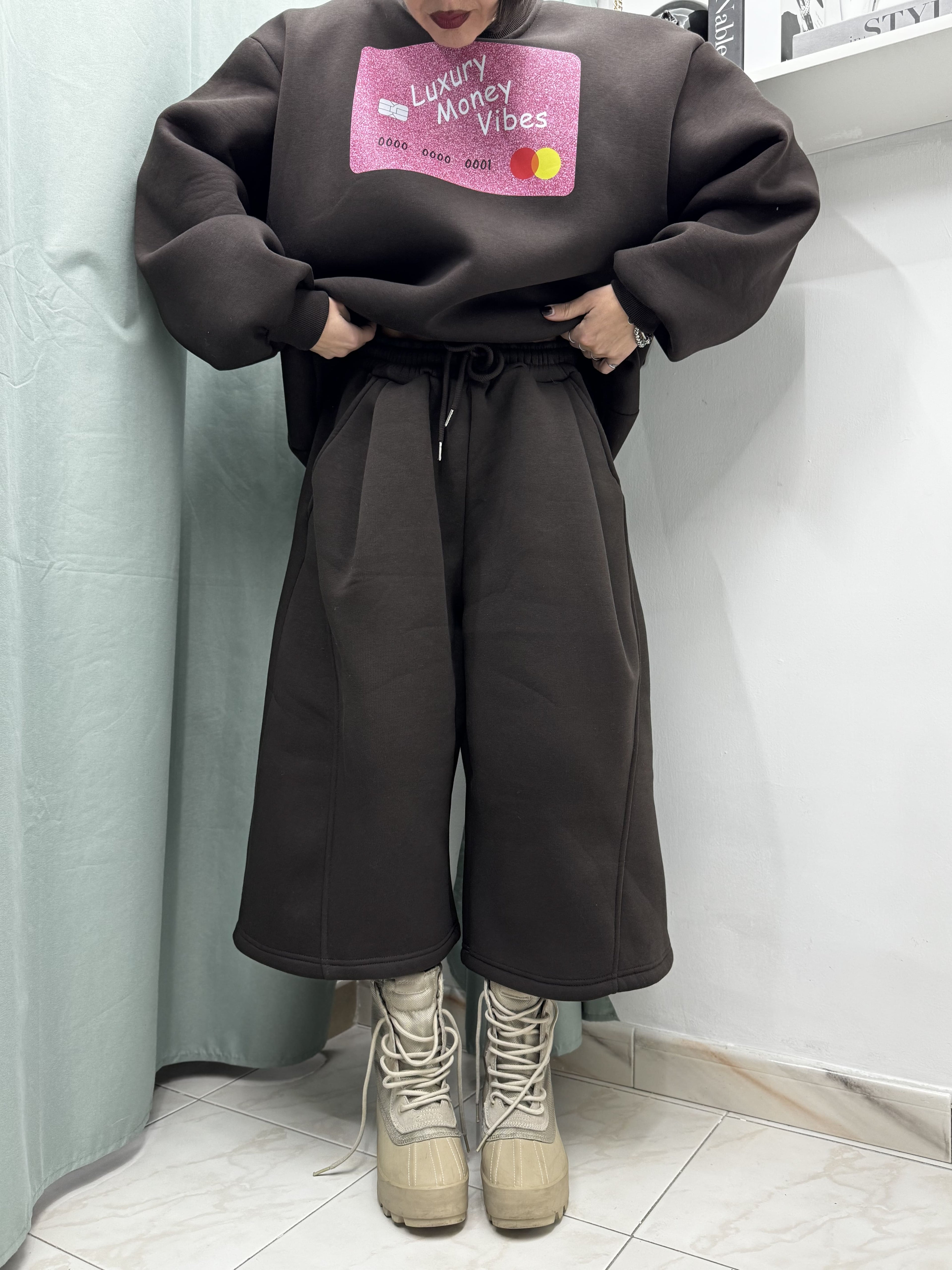 Jorts Tuta Felpato Ballon – Shorts Invernali Morbidi e Comodi con Culisse