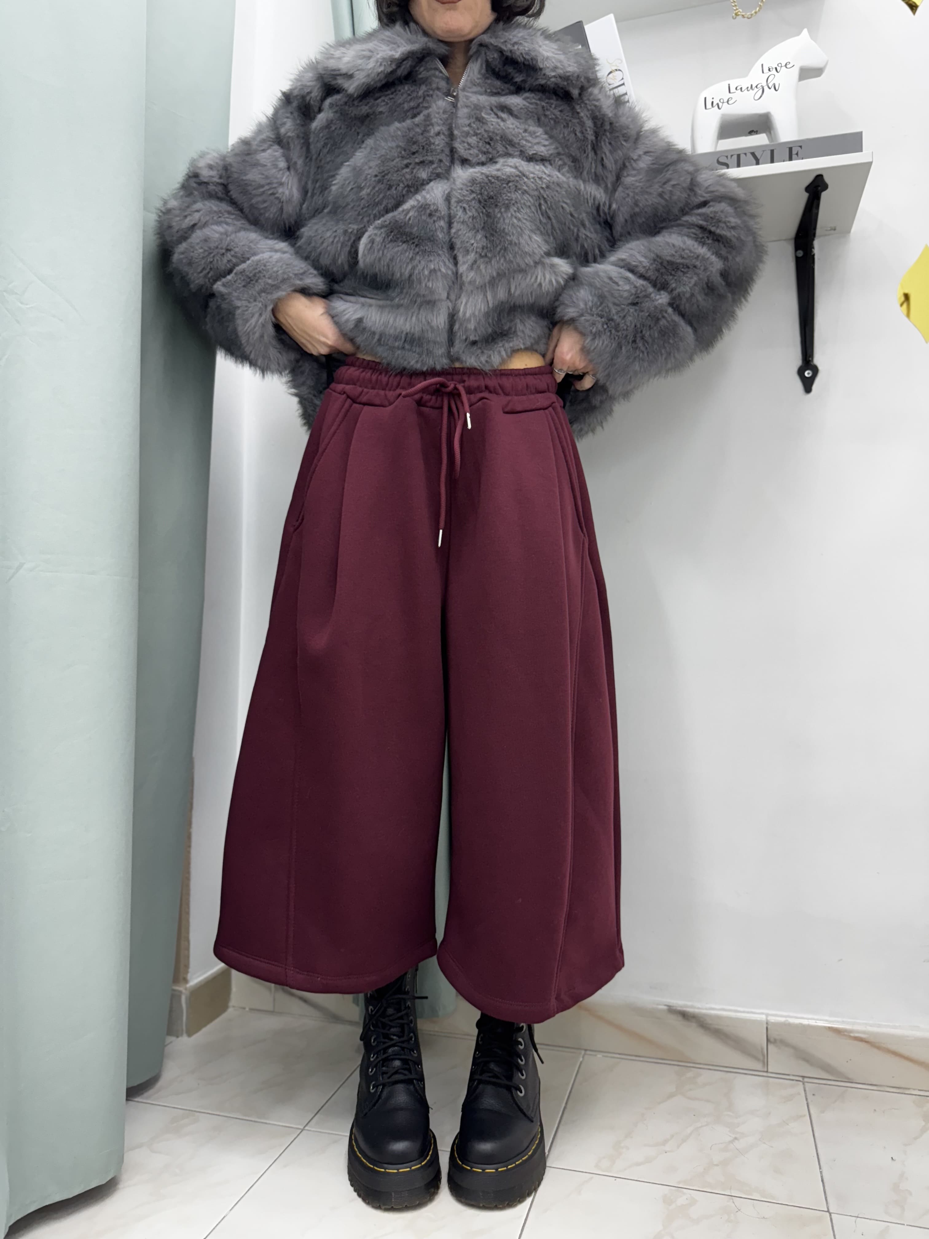 Jorts Tuta Felpato Ballon – Shorts Invernali Morbidi e Comodi con Culisse