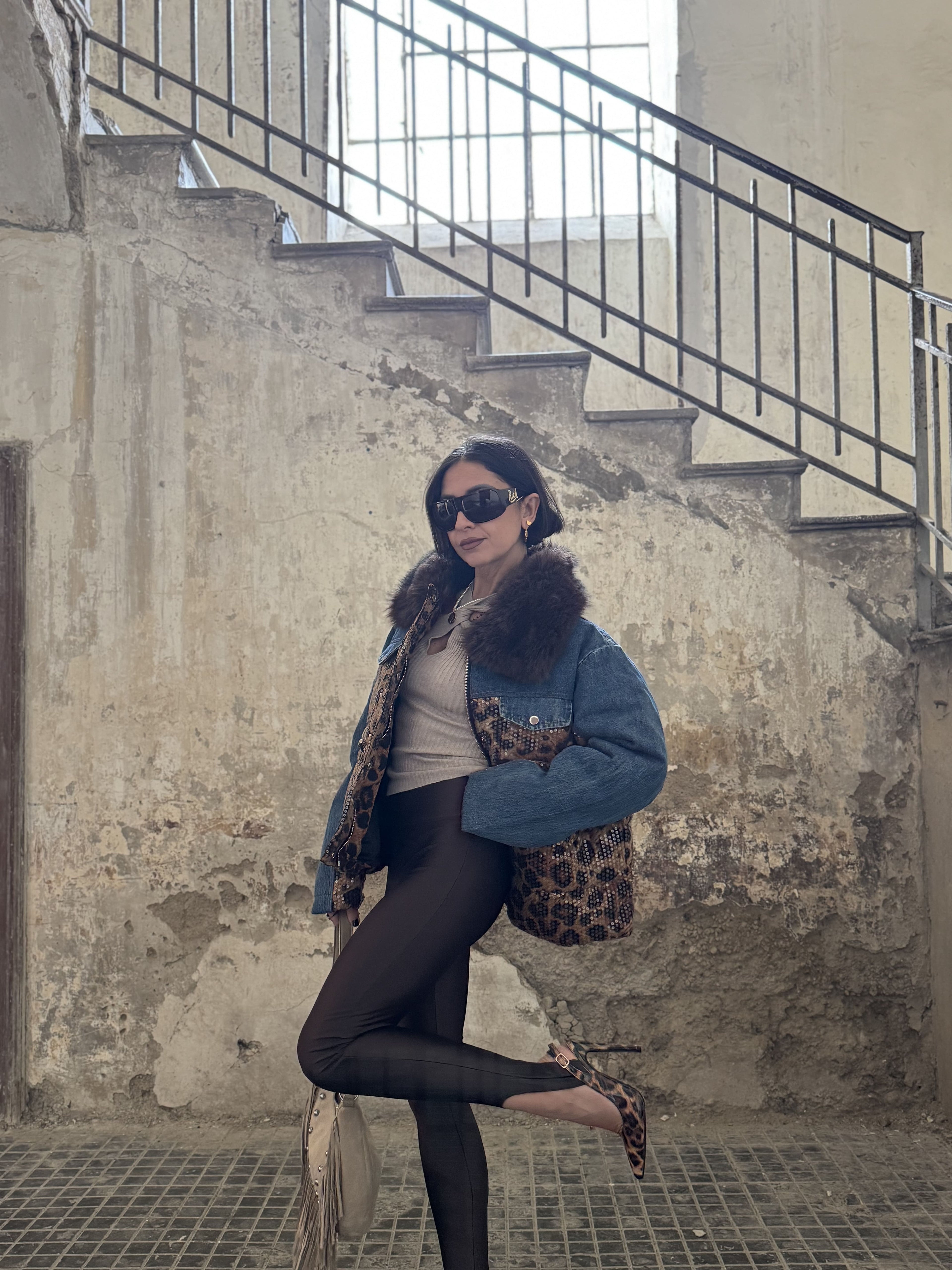 Leggings Modellante con Staffa Donna – Fascia Elastica in Vita | XS–M