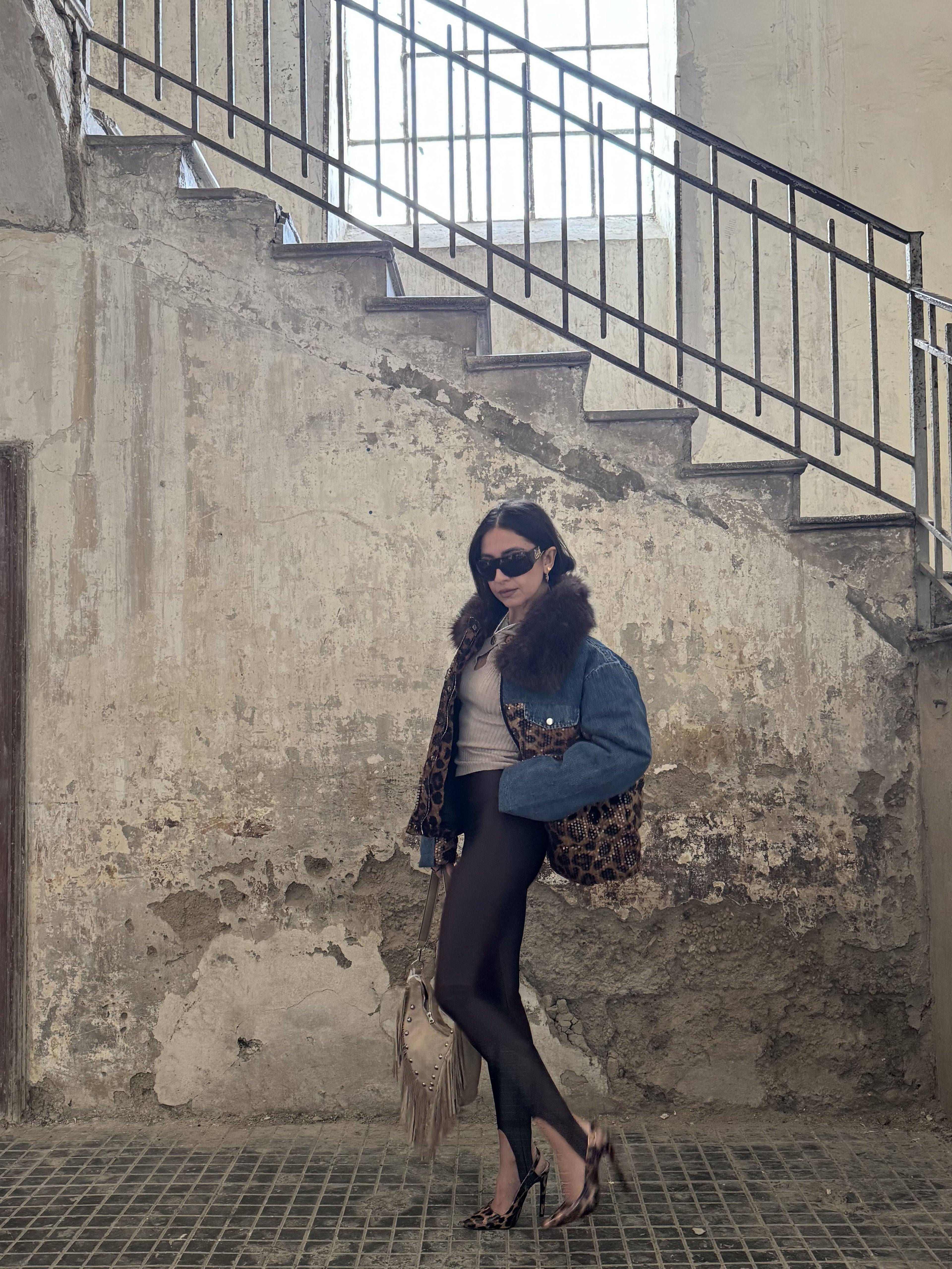 Leggings Modellante con Staffa Donna – Fascia Elastica in Vita | XS–M