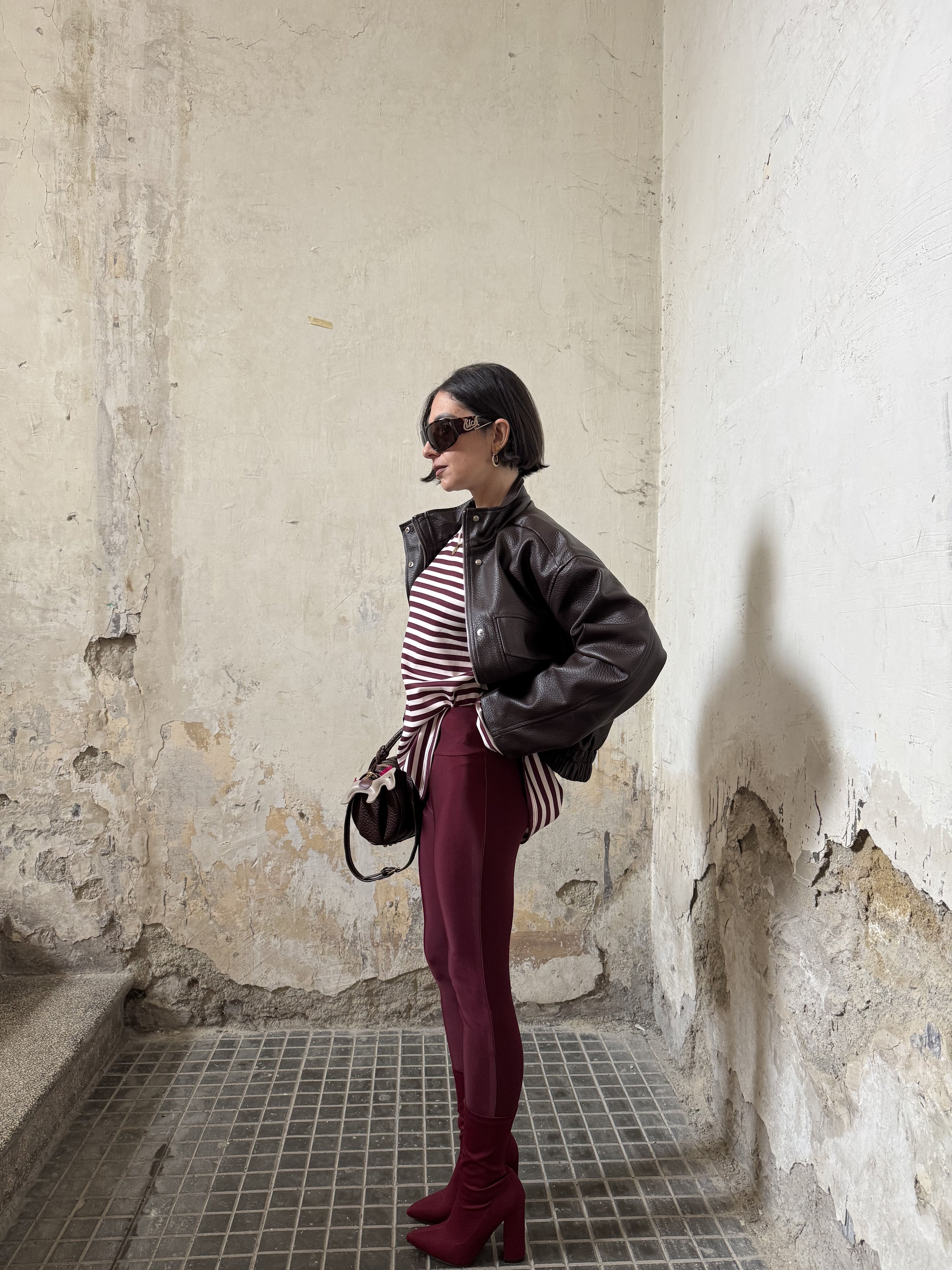 Leggings Modellante con Staffa Donna – Fascia Elastica in Vita | XS–M