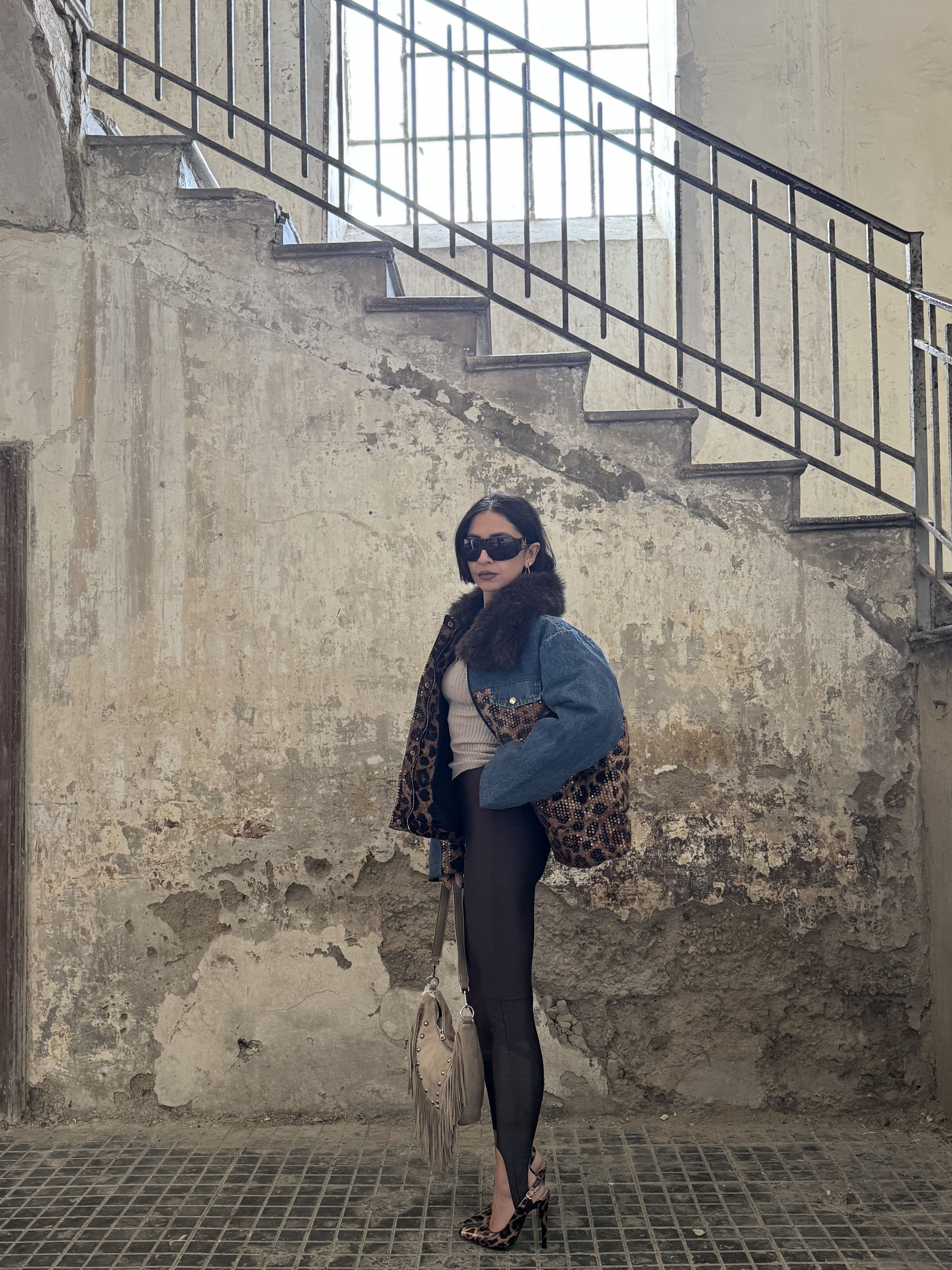 Leggings Modellante con Staffa Donna – Fascia Elastica in Vita | XS–M