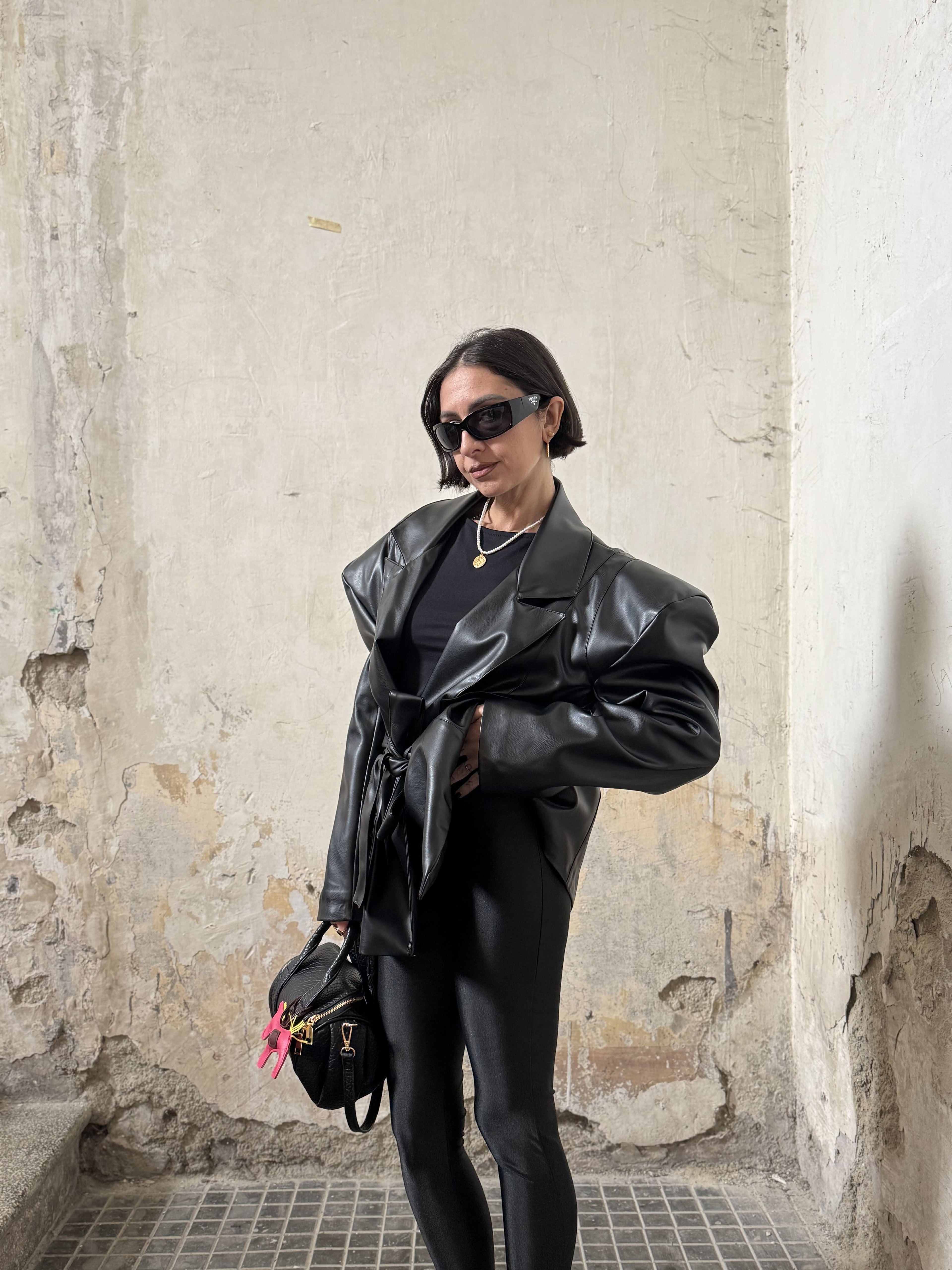 Leggings Modellante con Staffa Donna – Fascia Elastica in Vita | XS–M