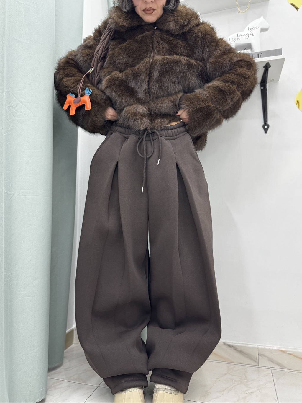 Pantaloni a Tuta Ballon Top Quality Just West – Super Felpati, Comodi e Stilosi-tg unica fino a XL