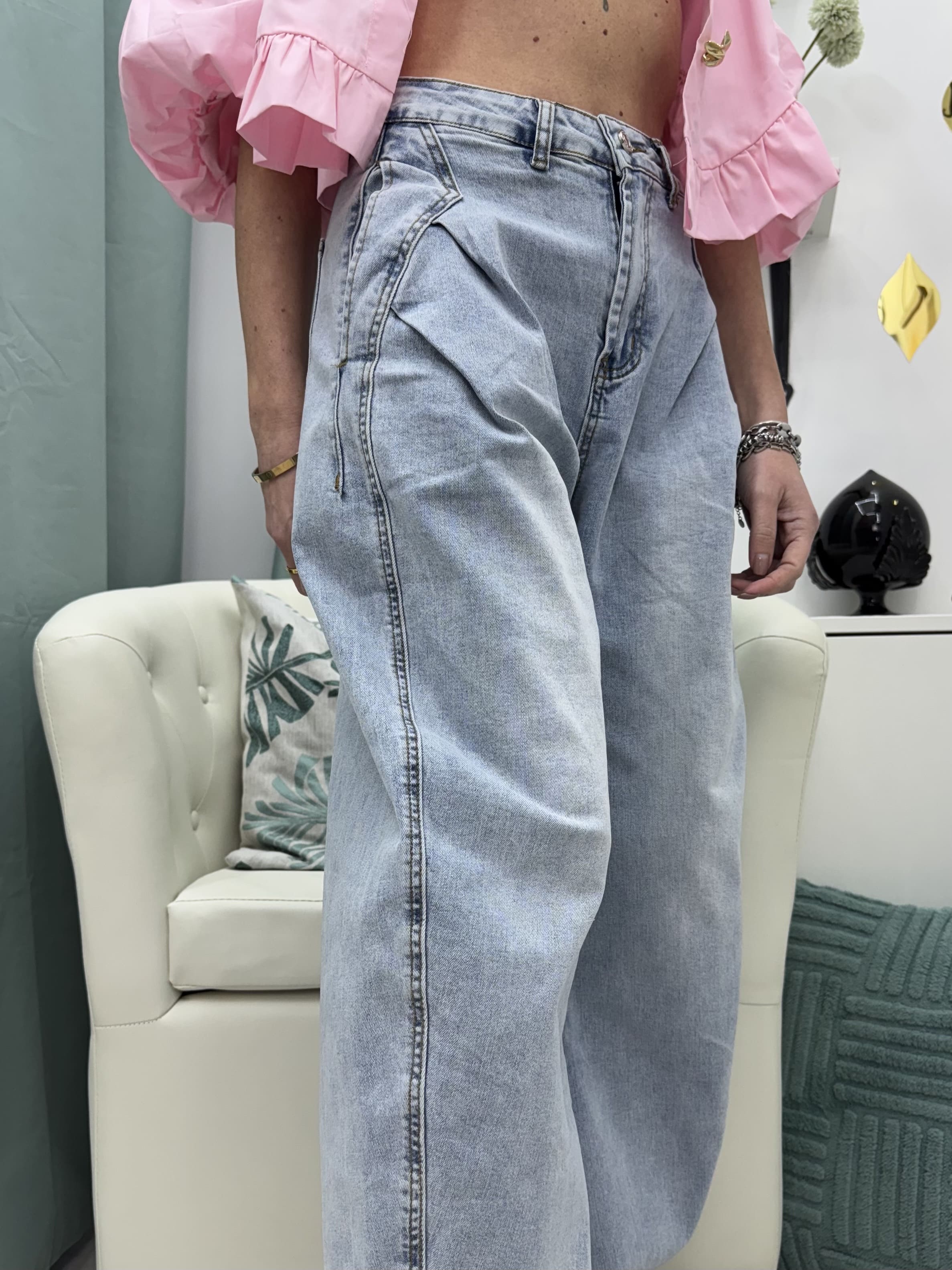 Pantaloni in denim ballon