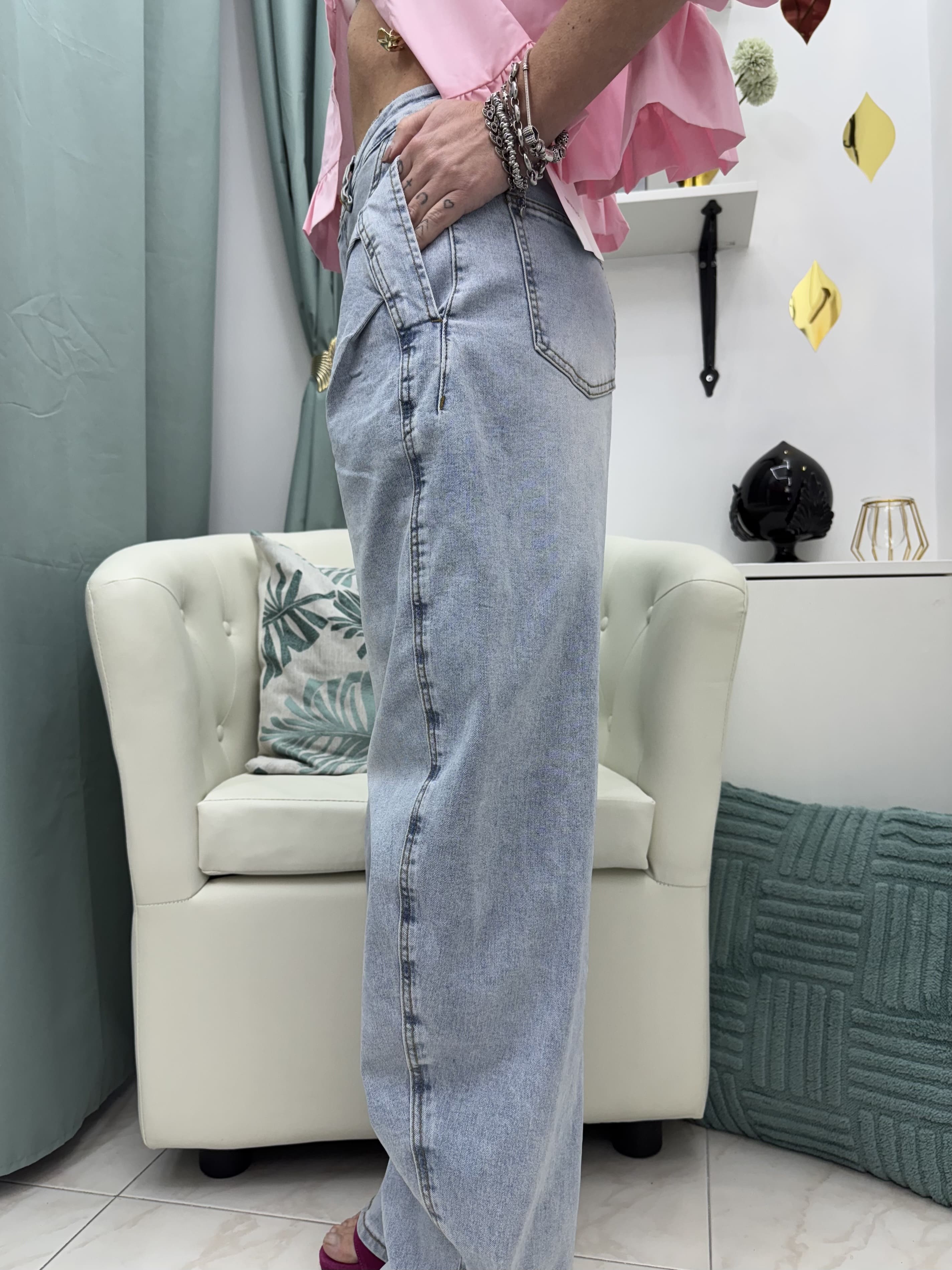 Pantaloni in denim ballon