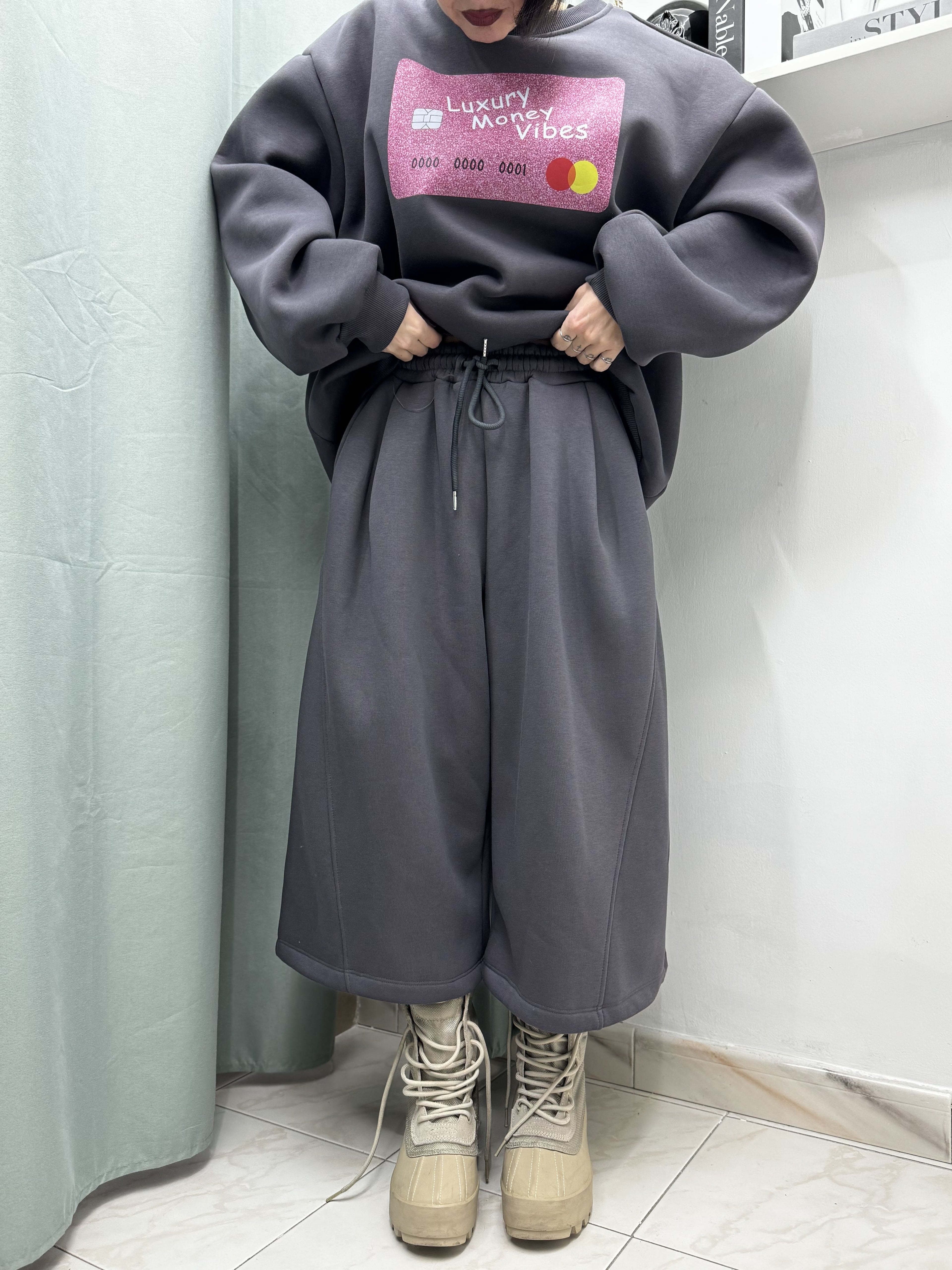 Jorts Tuta Felpato Ballon – Shorts Invernali Morbidi e Comodi con Culisse