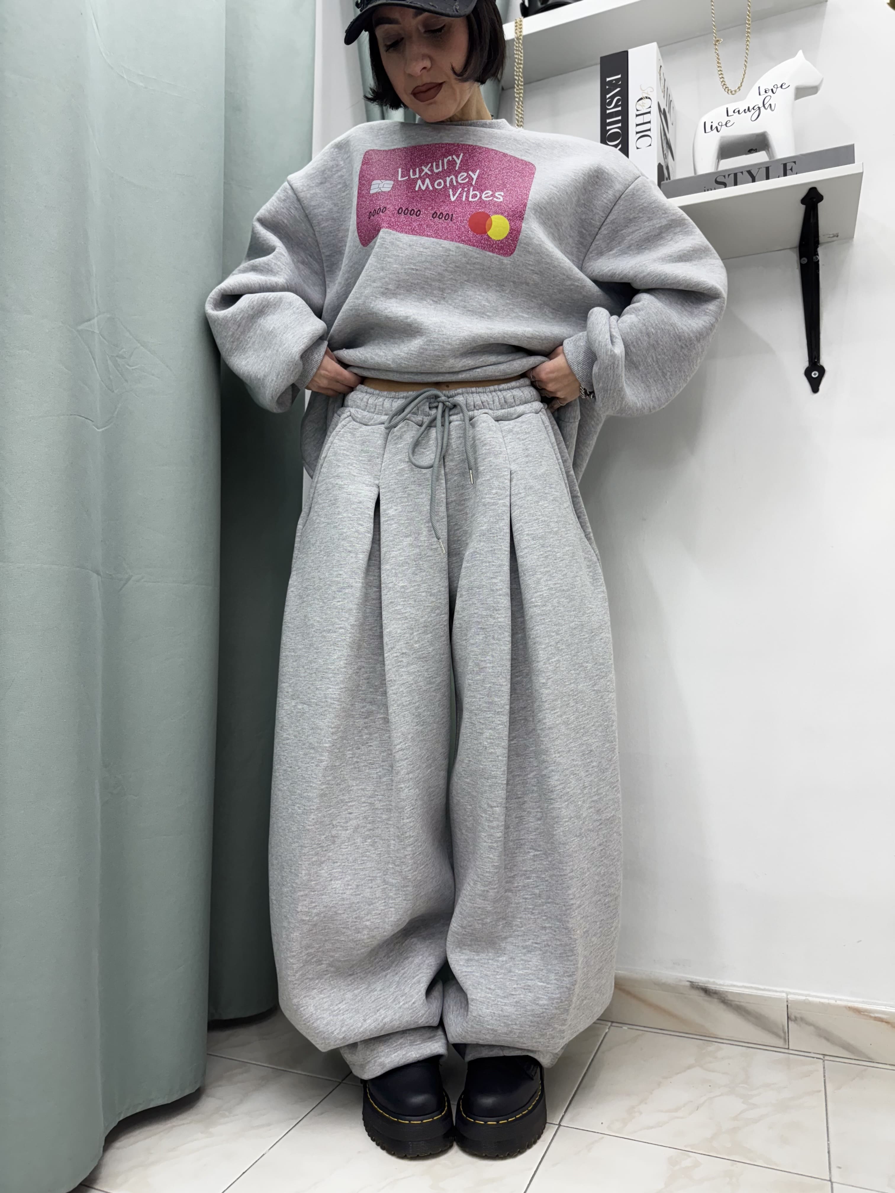 Pantaloni a Tuta Ballon Top Quality Just West – Super Felpati, Comodi e Stilosi-tg unica fino a XL