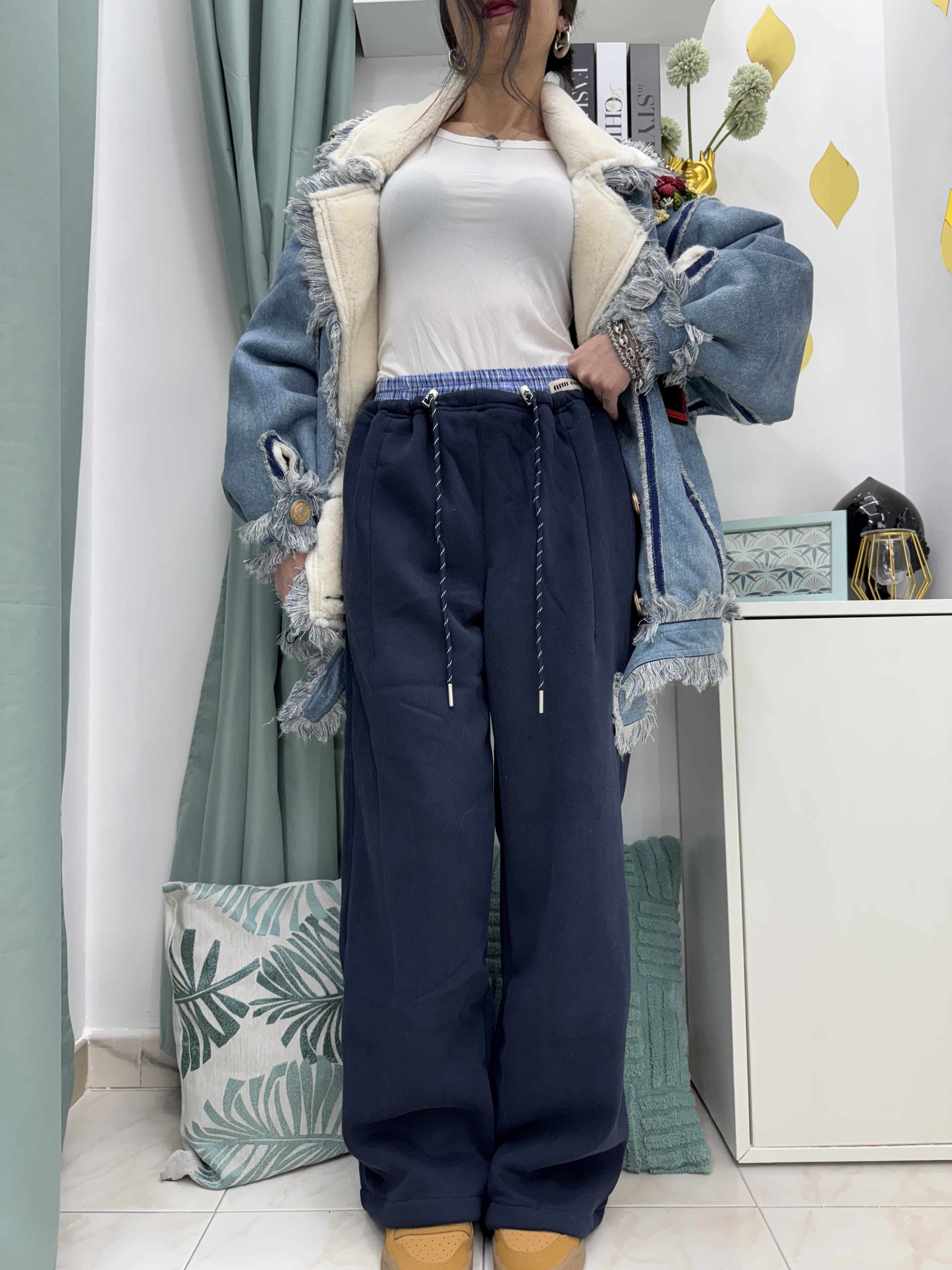 Pantaloni tuta con finto boxer